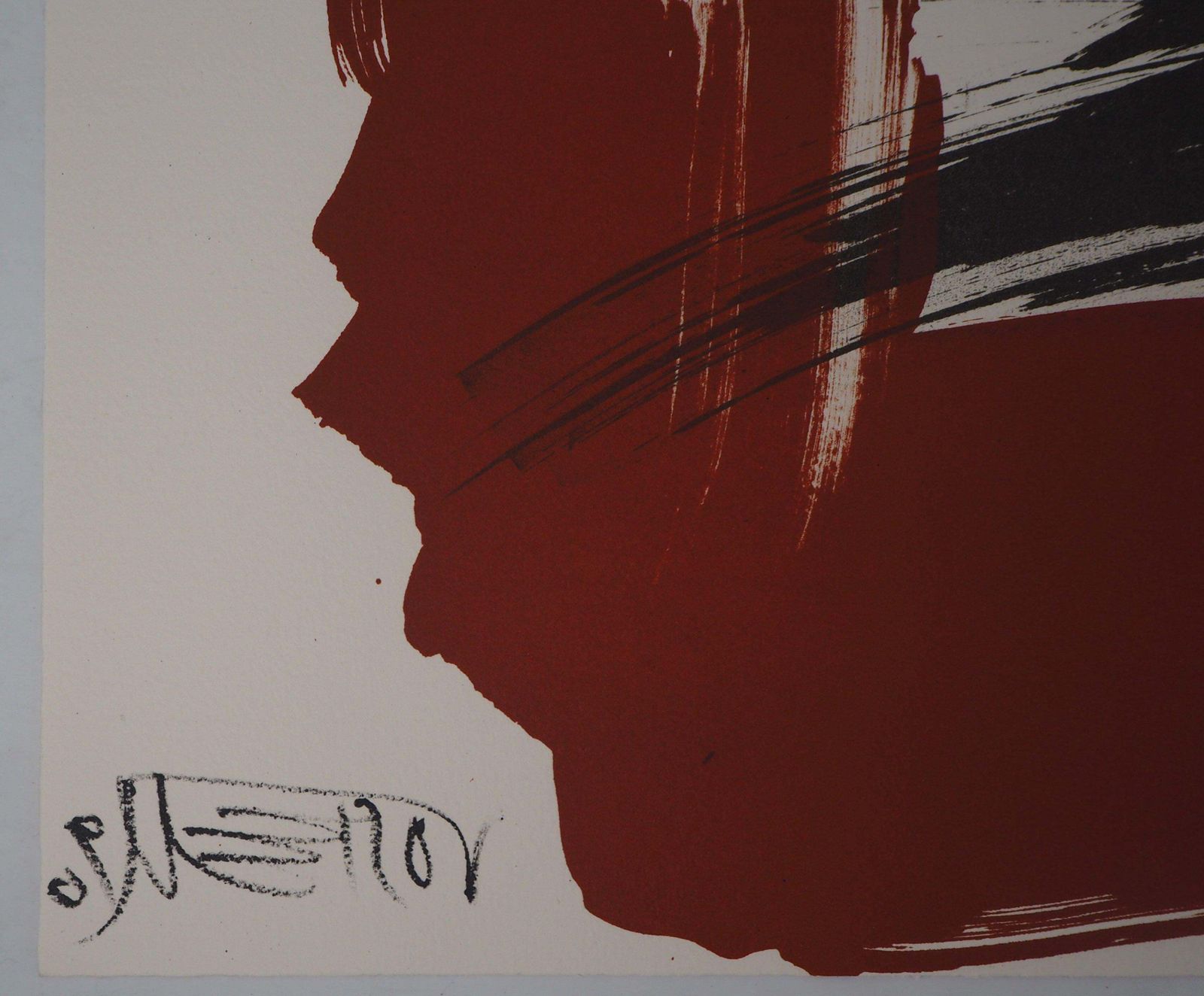 Wolf Vostellthe Scream,  The Crowd   Original Handsigned Lithograph   Ltd 85 Cop (Fluxus)1990 photo Art