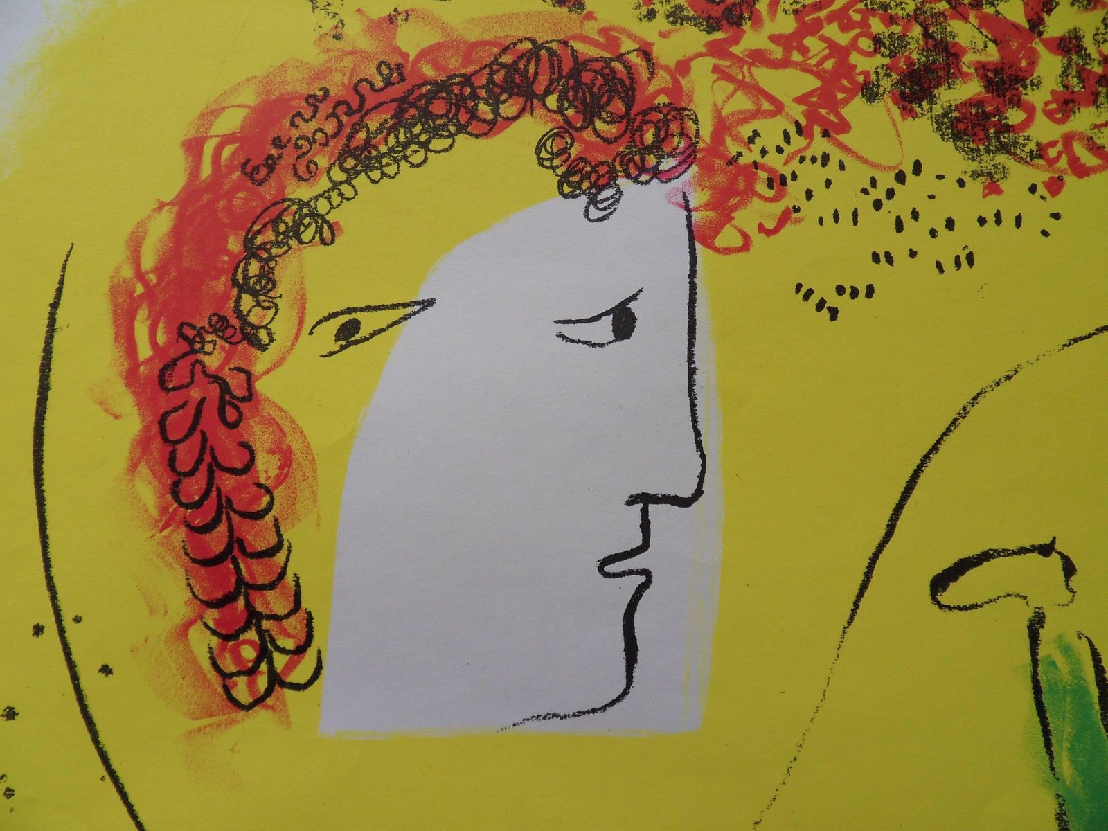 (After) Marc Chagallyellow Dream   Original Lithograph Poster   Mourlot 19691969 photo 425.0