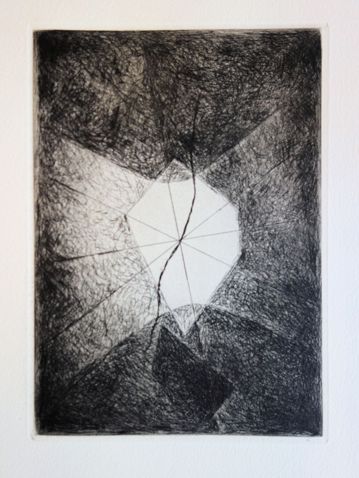 Josef Simaabstract Window   Original Color Etching And Aquatint   19671967