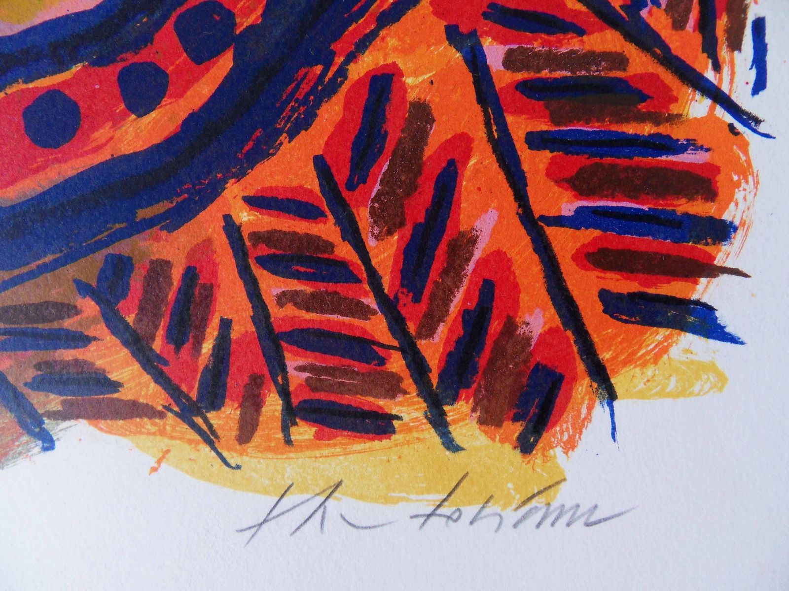 Théo Tobiassela Musique Des Carrefours   Original Handsigned Lithograph   200ex photo 340.0