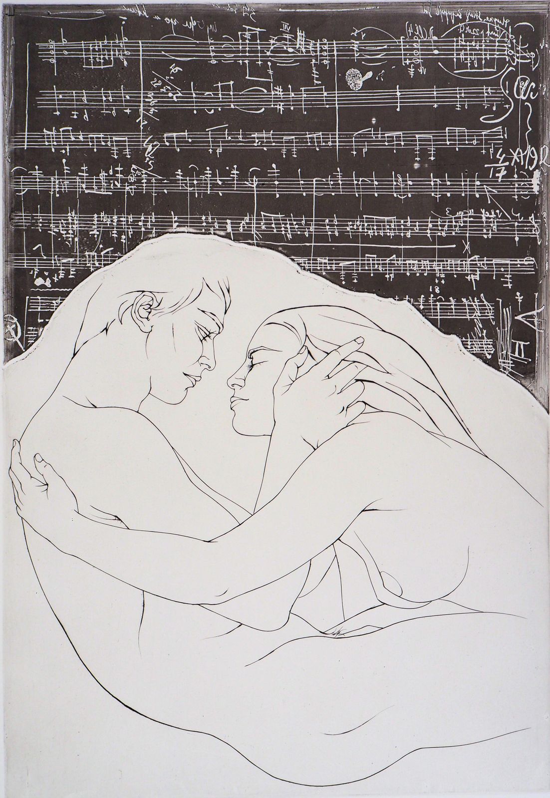 Pierre Yves Trémoispierre Yves Trémois :  Harmony   Original Handsigned Etching, 19681968 photo Art