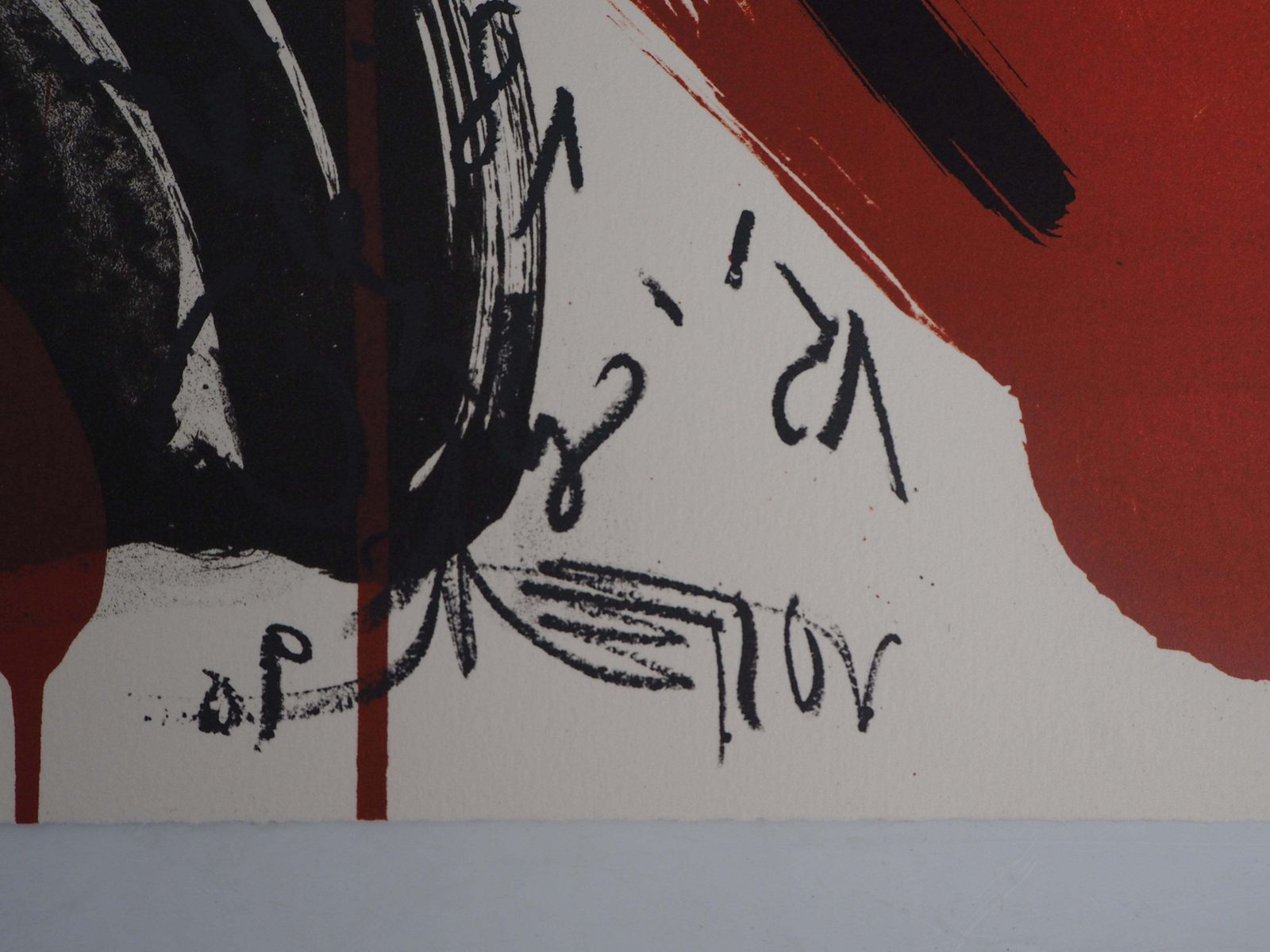 Wolf Vostellthe Scream,  The Soprano   Original Handsigned Lithograph   Ltd 85 Cop (Fluxus)1990 photo Art