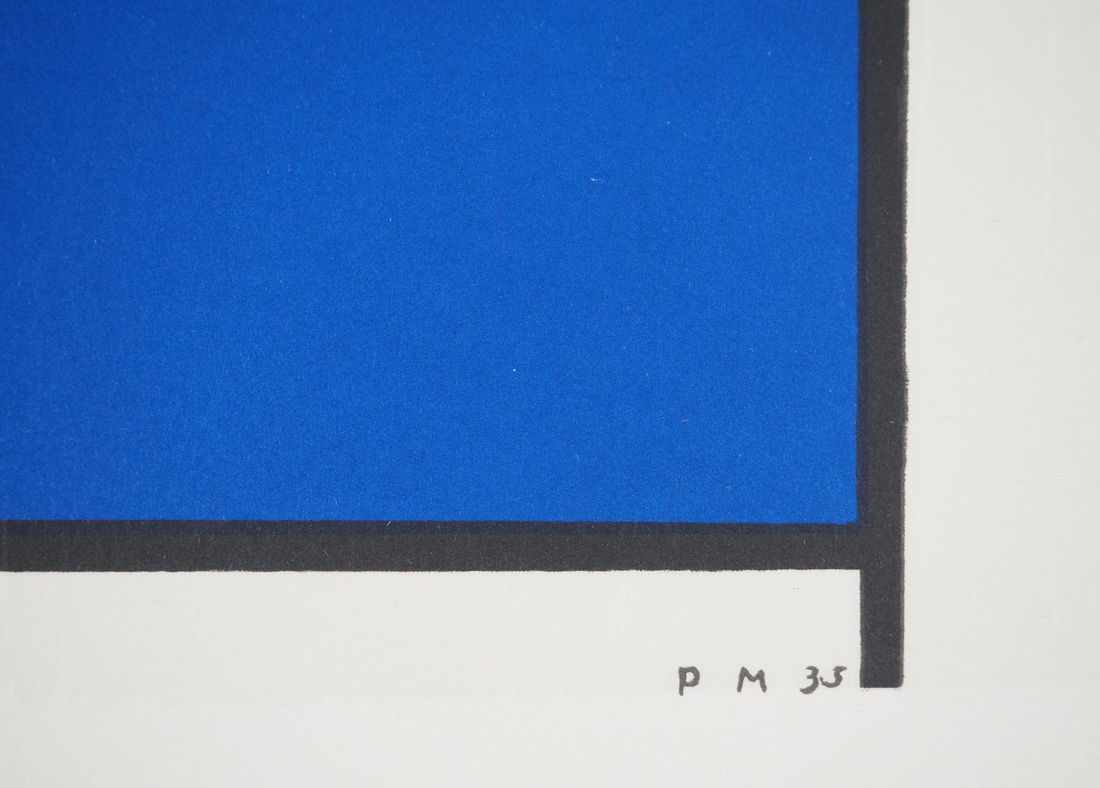 Composition C N°III In Red, Blue And Yellow   Lithograph photo furniture