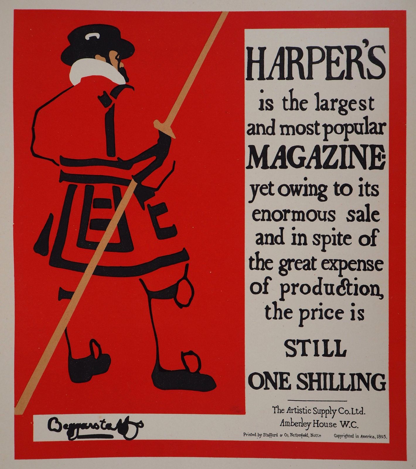 Beggarstaffs 1harper's Magazine   Lithograph (Les Maîtres De L'affiche), 1895 1895