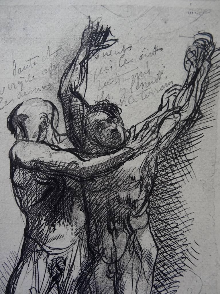 Auguste Rodindante & Virgilus   Etching, (Ed. Goupil, 1897)1897 photo for sale