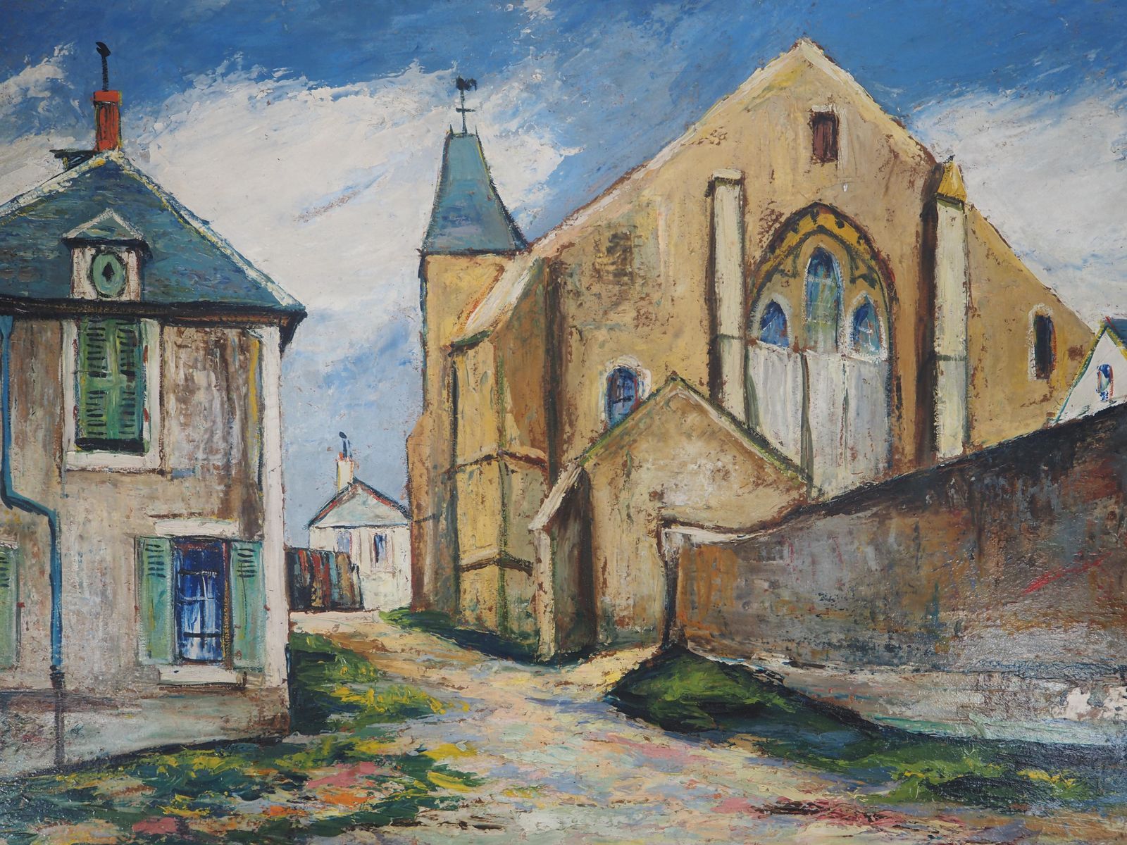 élisée Macletnormandy : The Old Roman Church   Original Oil On Panel   Signed (Cottel #217) photo Art