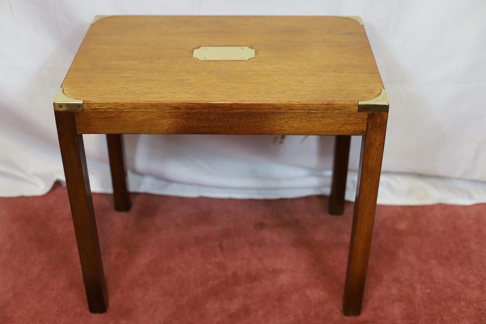 Furniture Lovely Campaign Style Nest Of Three Tables photo
