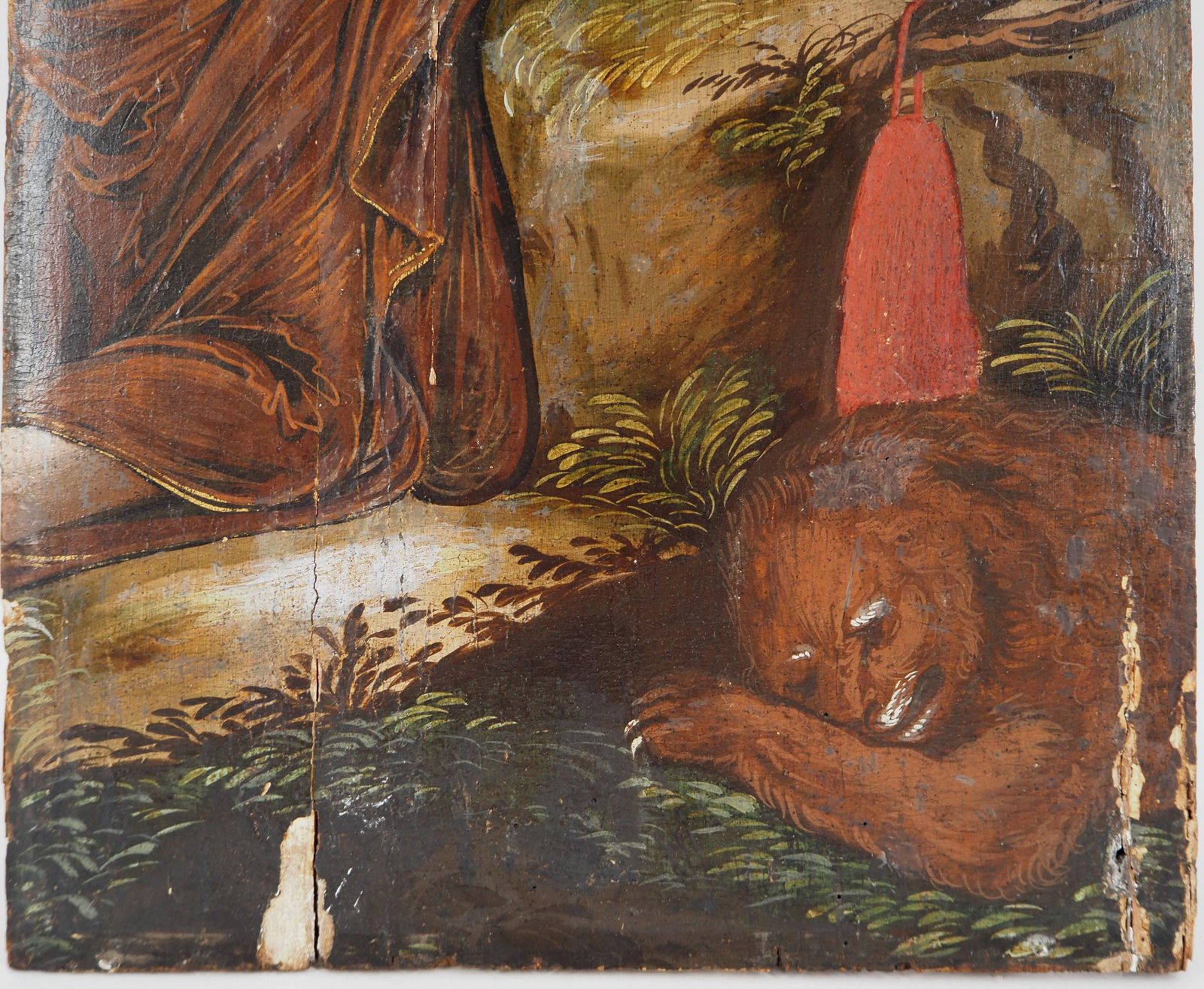Unknownitalian School Of The 17th Century : Saint Jerome With A Lion   Oil Painting photo Art