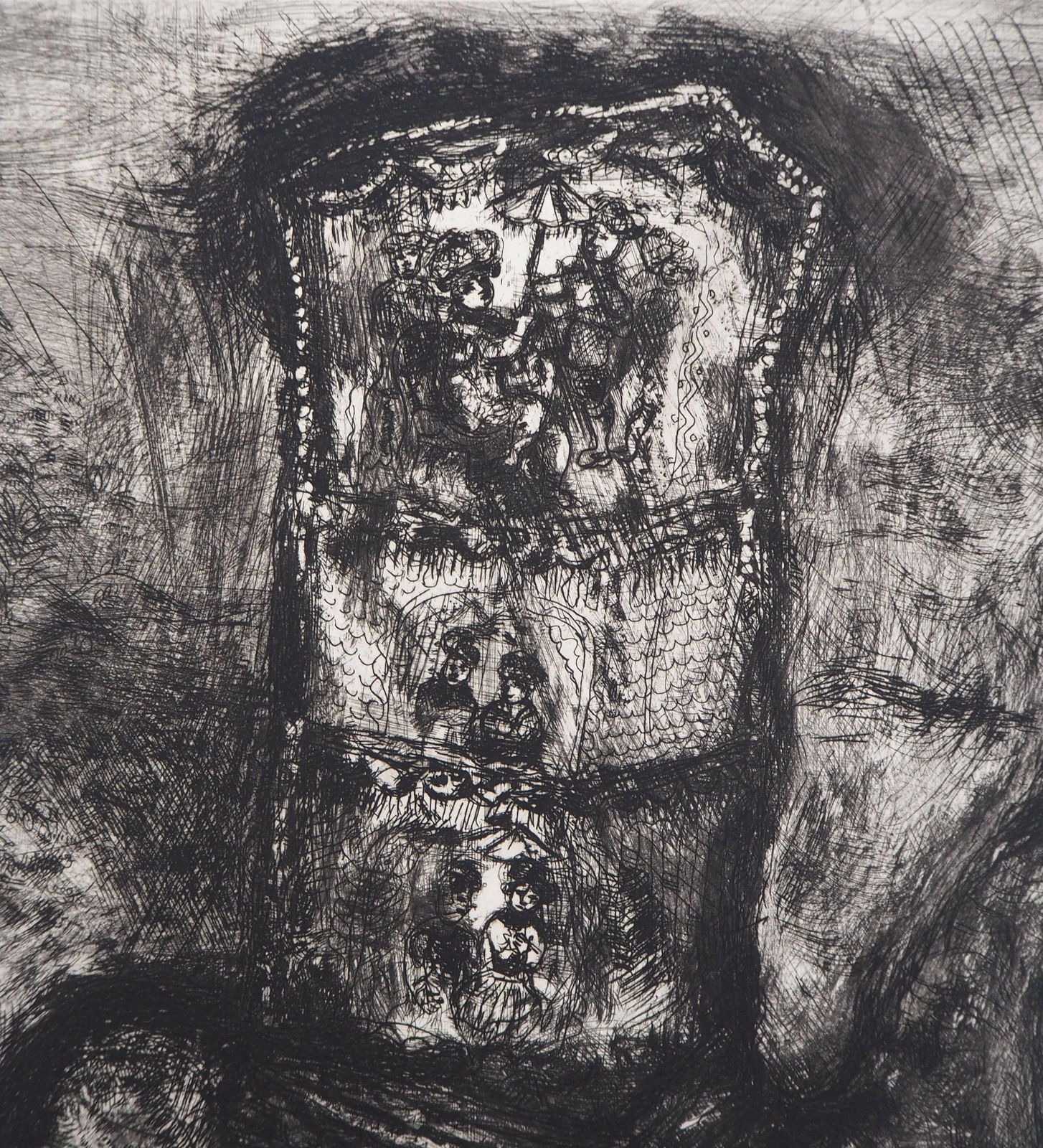 Marc Chagallthe Rat And The Elephant   Original Etching   Ref. Sorlier #1791952 photo Art