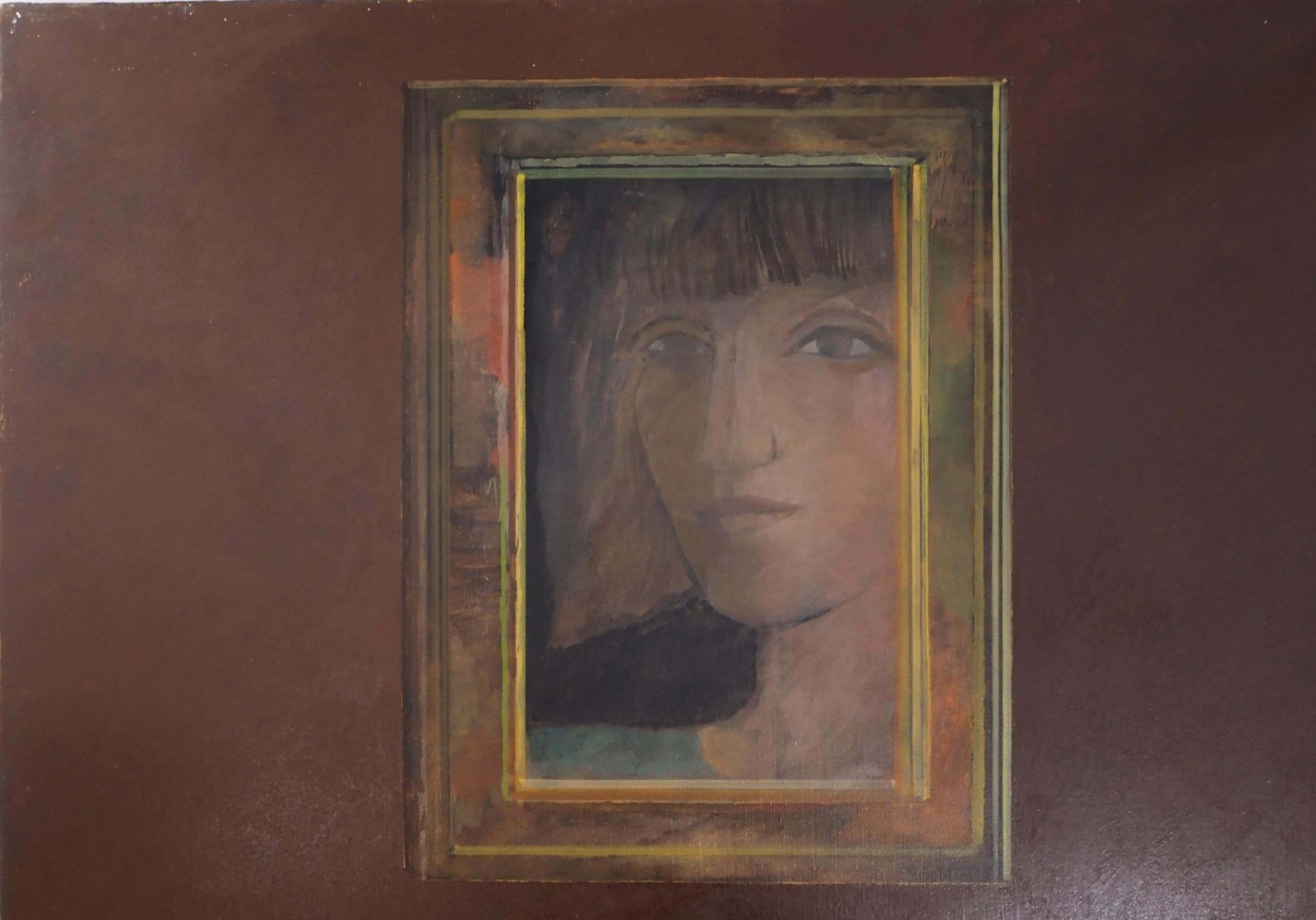 Pierre Garcia Fonsportrait : Fruit And Mirror   Original Oil On Canvas, Signed 1989 photo buy
