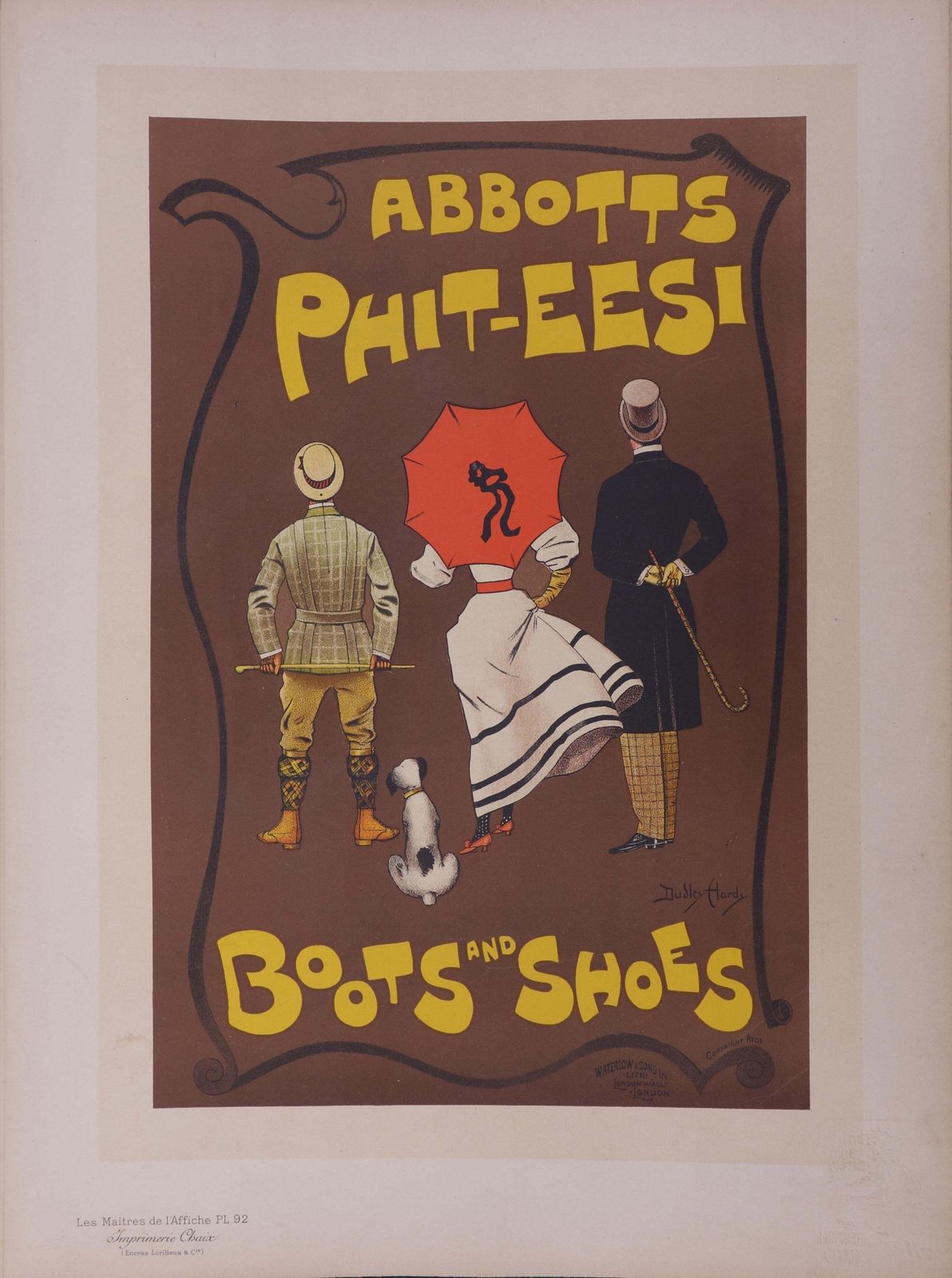 Dudley Hardyabbotts, Boots And Shoes   Lithograph (Les Maîtres De L'affiche), 18971897
