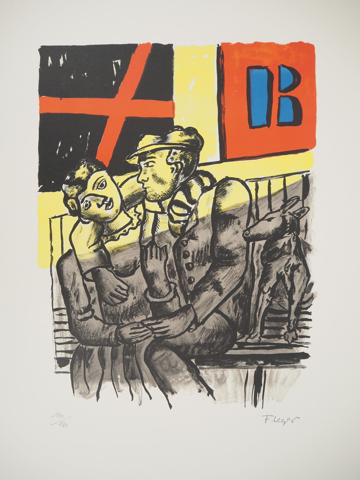 Fernand Légerthe City, The Lovers   Original Lithograph, Handsigned, 19591959 photo for sale