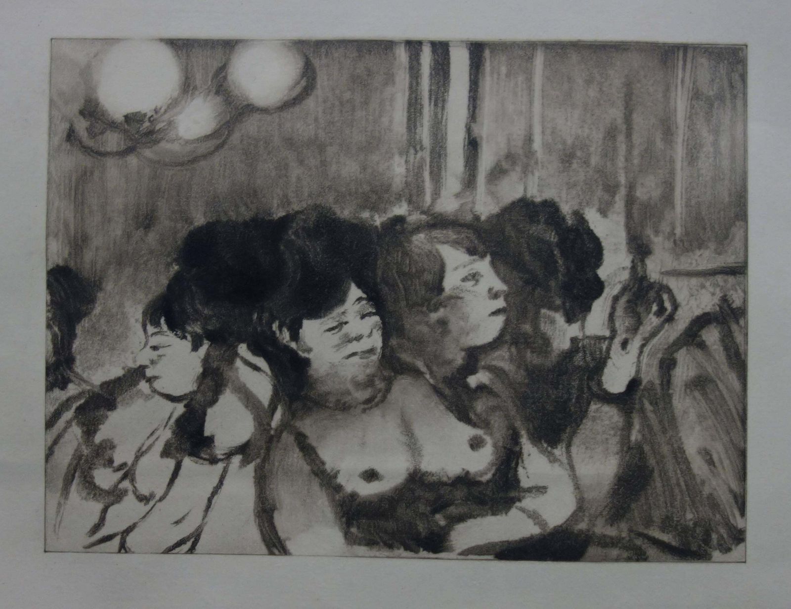 (After) Edgar Degaswhorehouse Scene : A Group Of Prostitutes    Original Etching1935