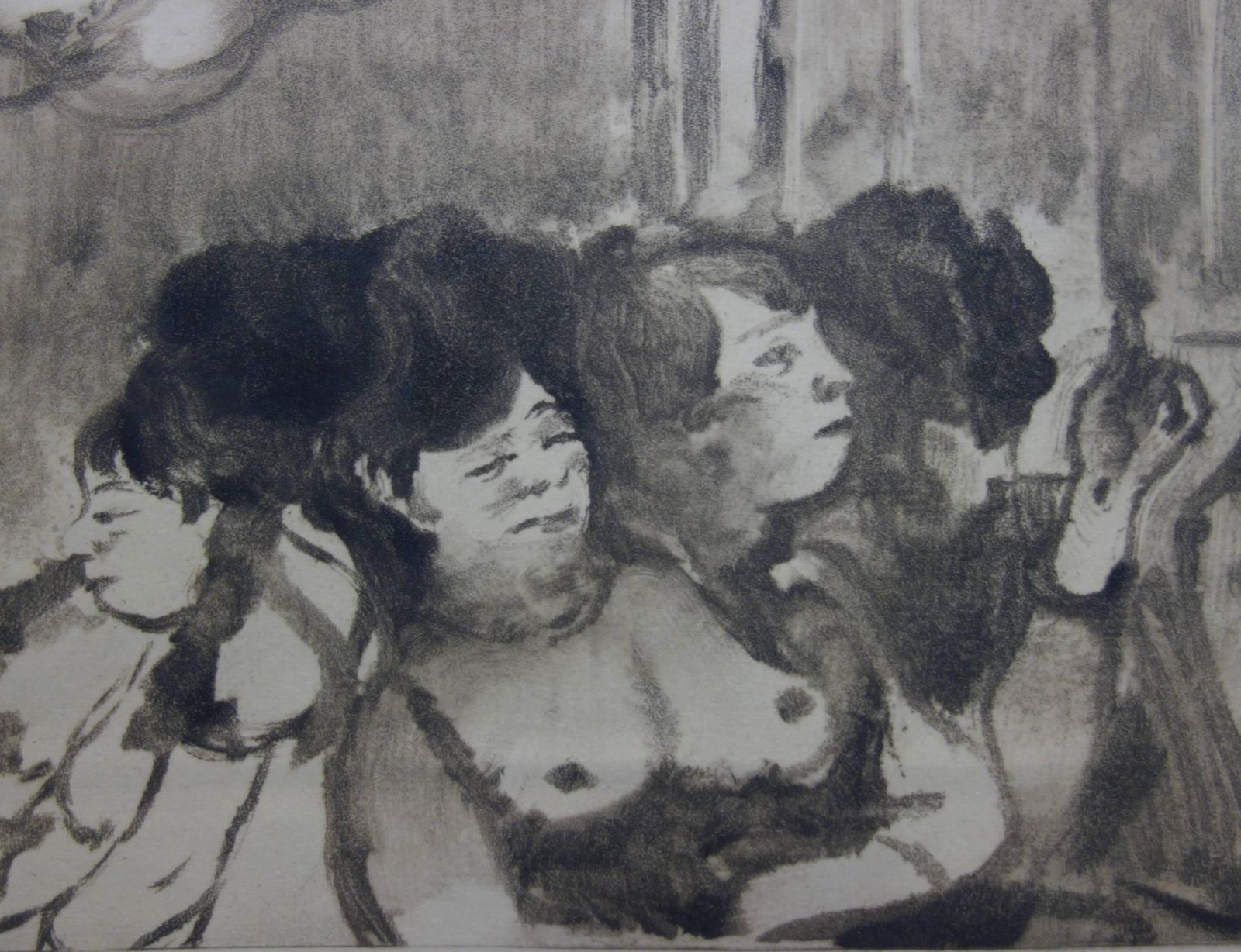 (After) Edgar Degaswhorehouse Scene : A Group Of Prostitutes    Original Etching1935 photo Art