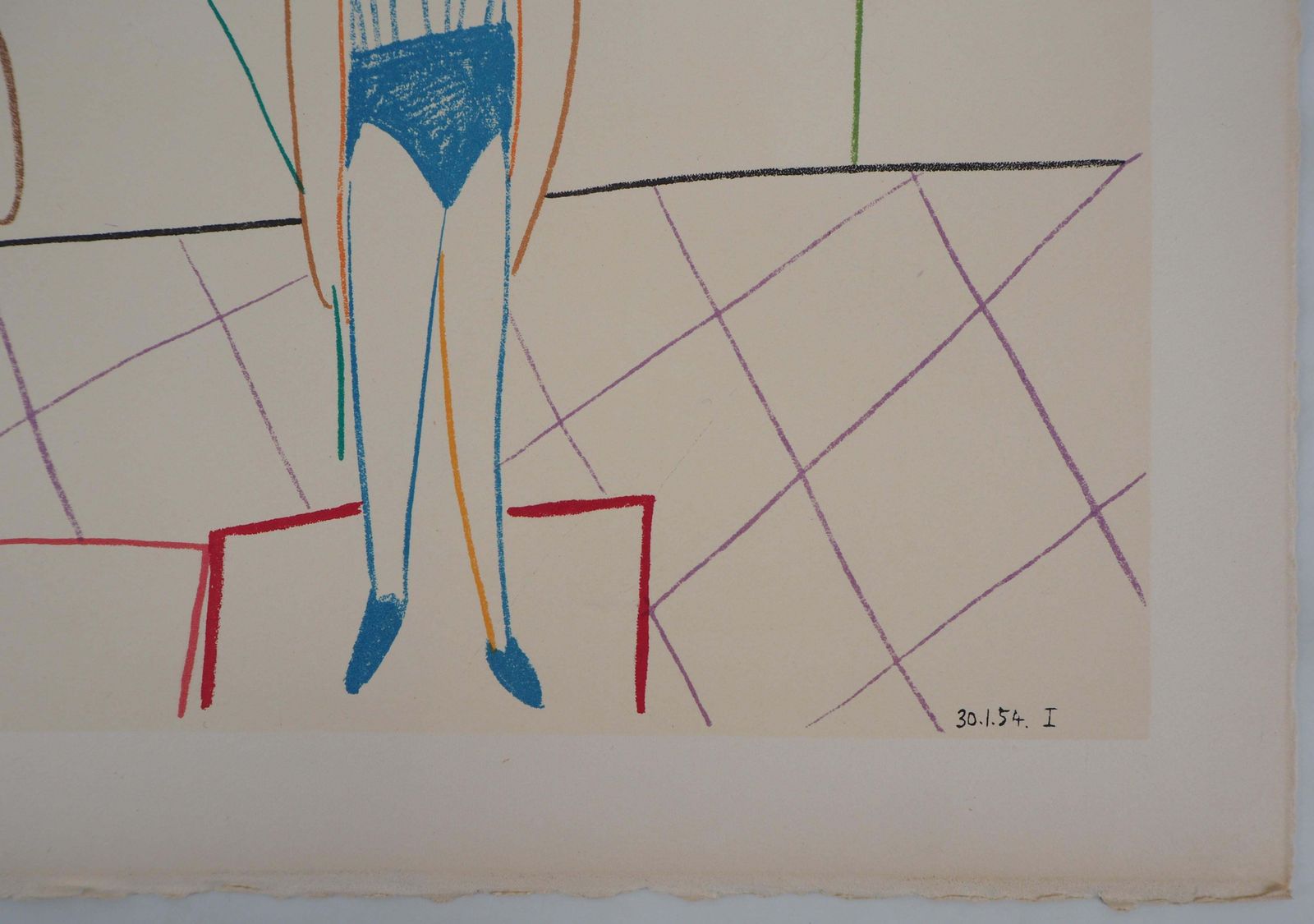 (After) Pablo Picassothe Two Artists Of The Circus   Lithograph   Verve, Mourlot 1954 photo buy