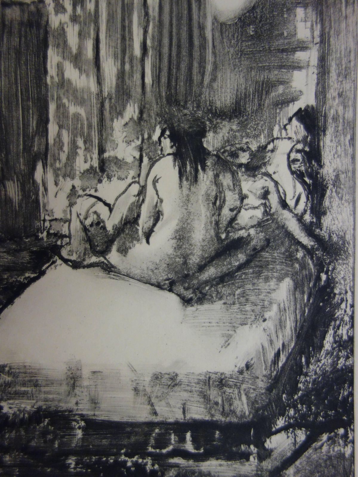 (After) Edgar Degaswhorehouse Scene : In The Intimacy Of The Room   Etching1935 photo for sale