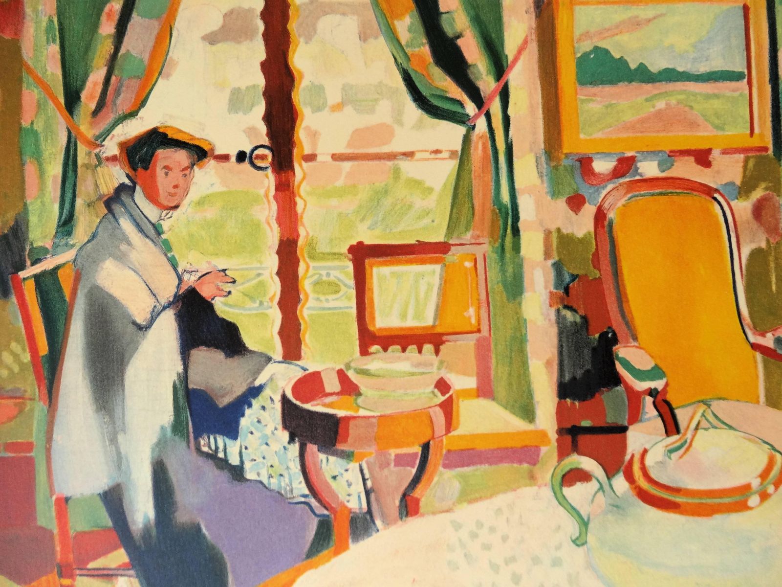(After) Maurice Marinotfauvist Interior   Lithograph, 1972 photo Art