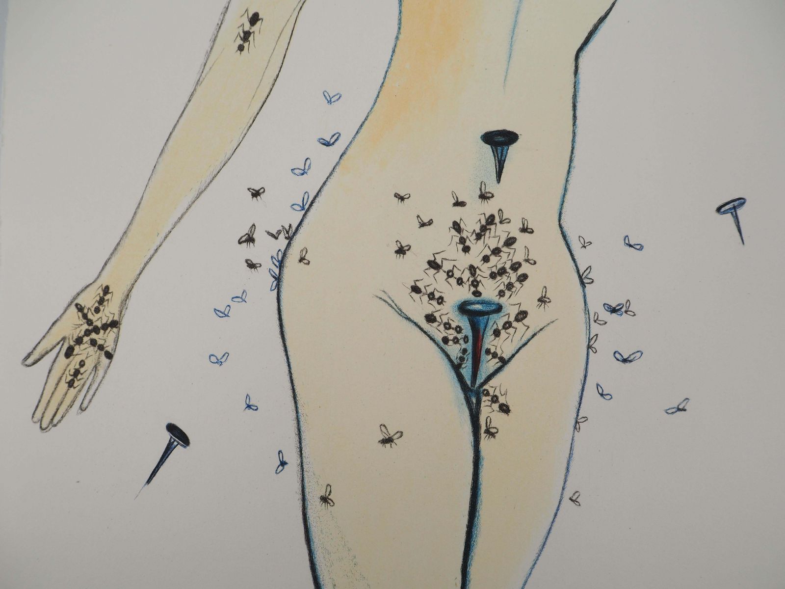 Salvador Dalí­Casanova : Spiky Woman   Original Etching (Field #67 4 B)1967 photo vinterior