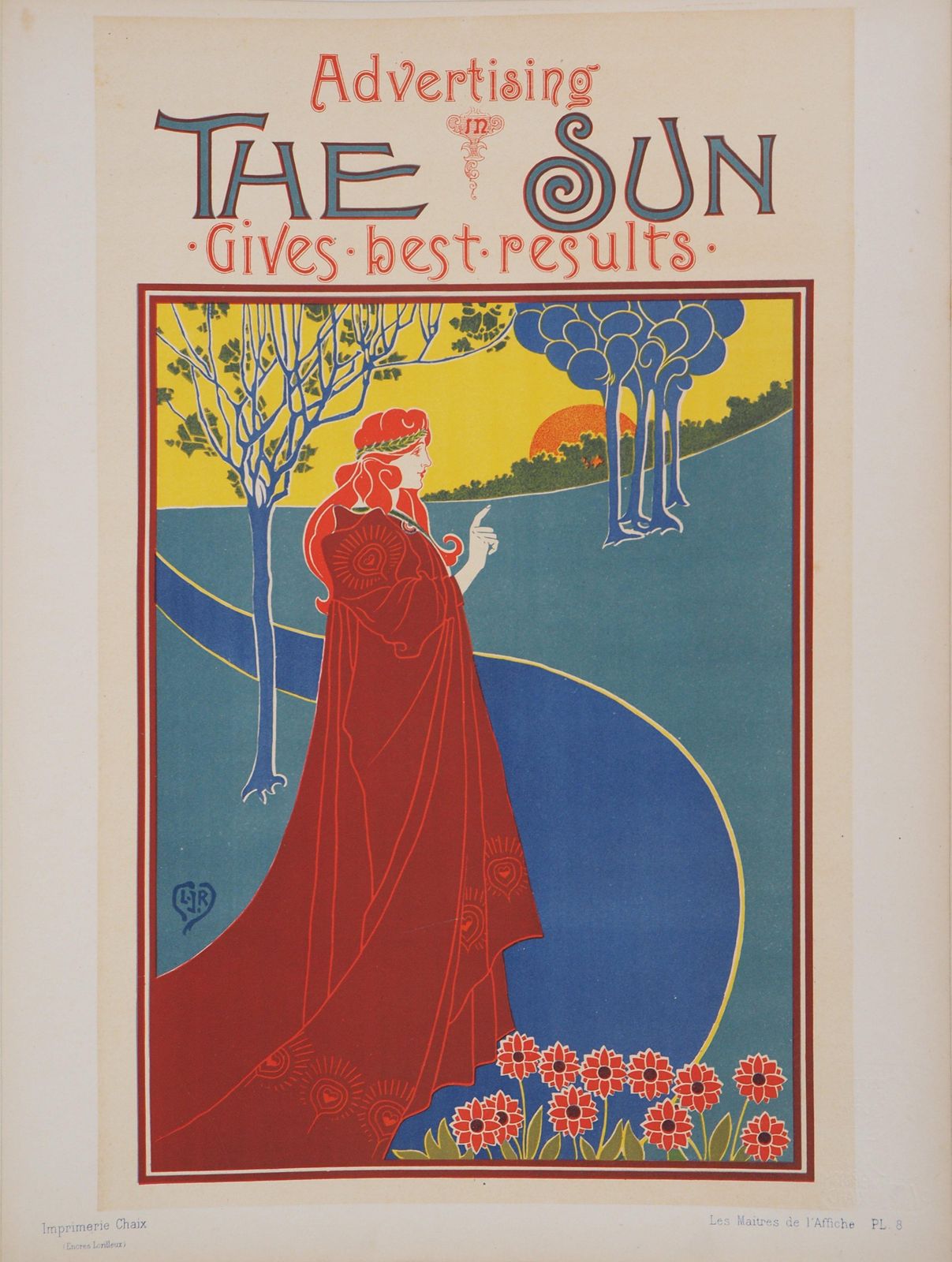 Louis Rheadthe Sun   Original Lithograph (Les Maîtres De L'affiche), 18951895 photo furniture