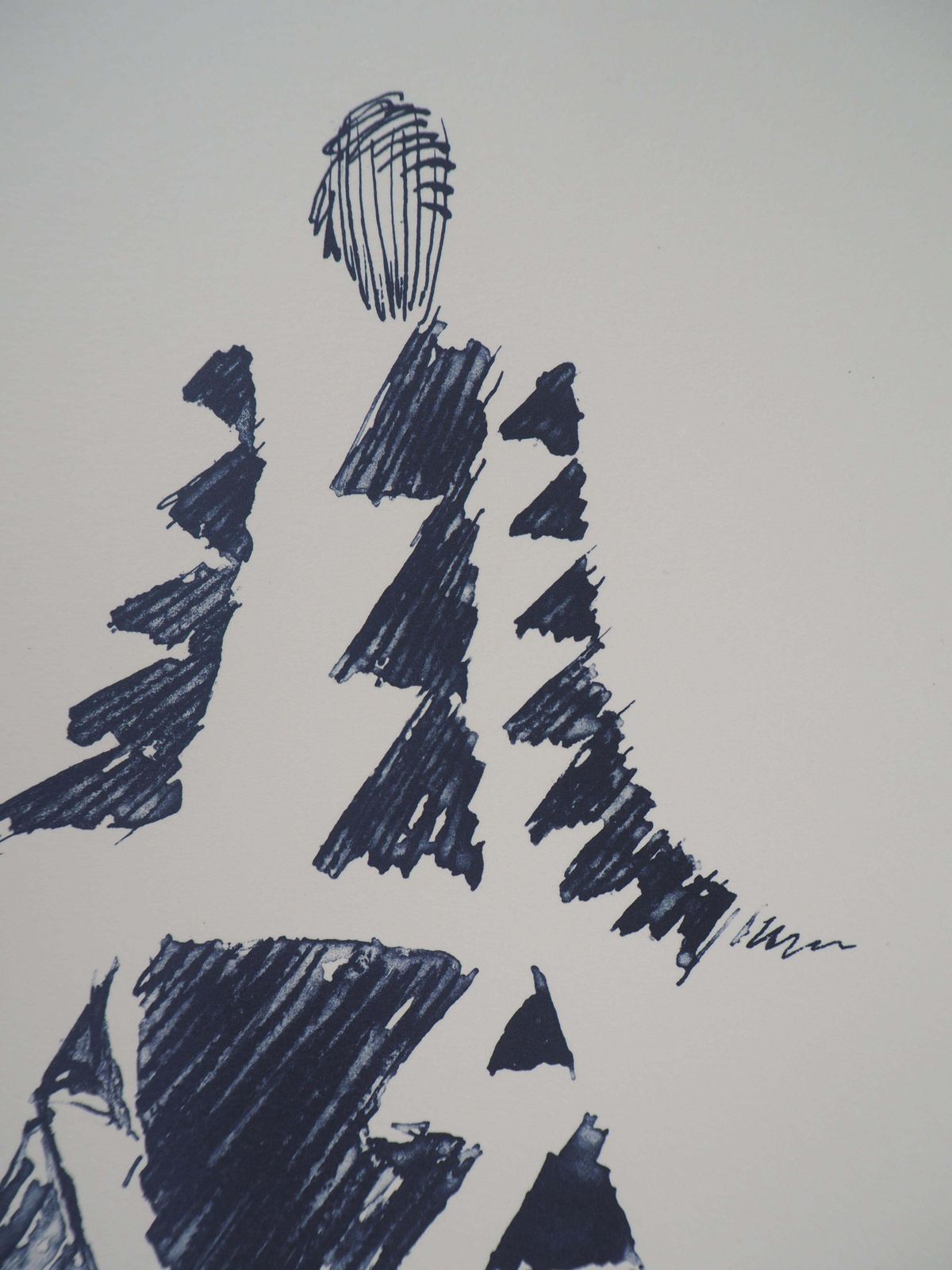 Sonia Delaunayrhythms Triangles Dress   1926   Lithograph (Artcurial Edition) photo vinterior
