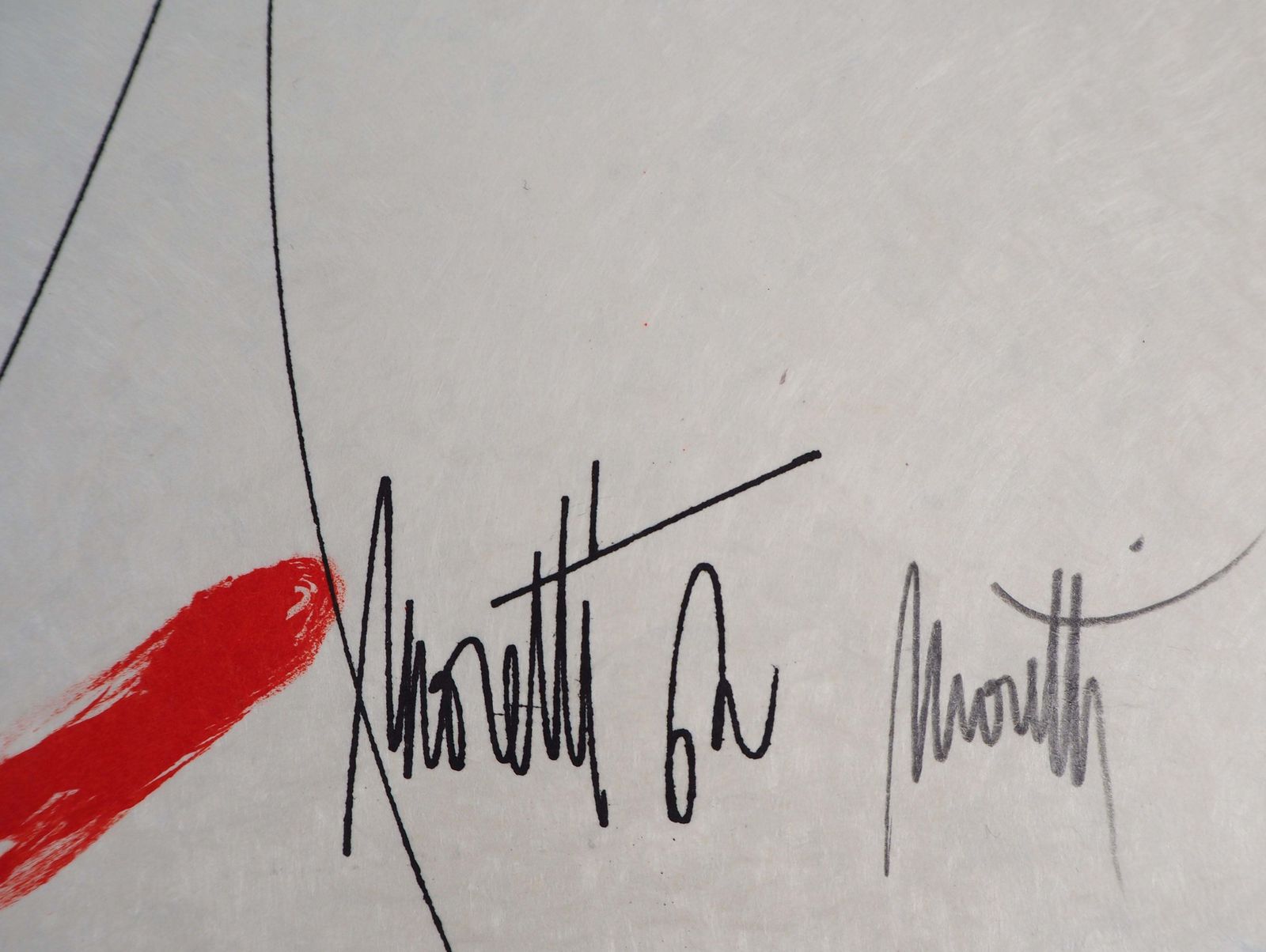 Jean Cocteaujean Cocteau And Raymond Moretti : The Lovers   Original Hansigned Lithograph1973 photo for sale