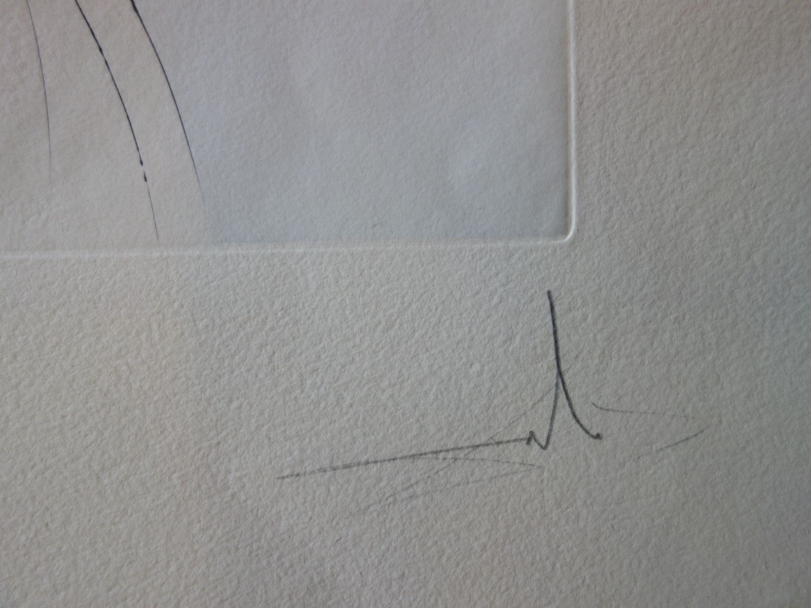 Salvador Dalí­Shunboshi : Little One Inch   Original Handsigned Etching / 75ex1976 photo furniture