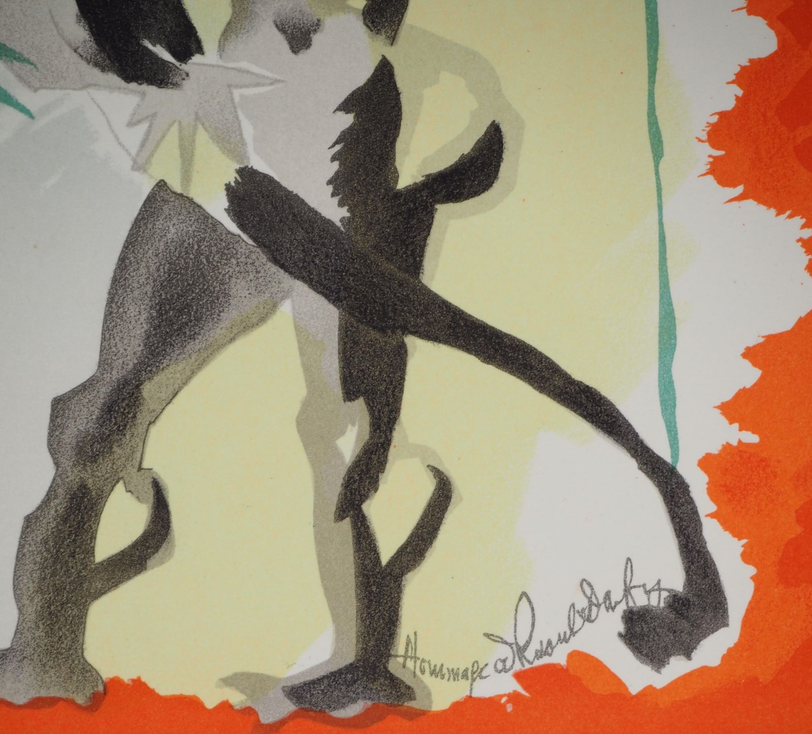 Jean Lurçatsport : The Surrealist Archer   Original Lithograph (Mourlot)1965 photo 127.0