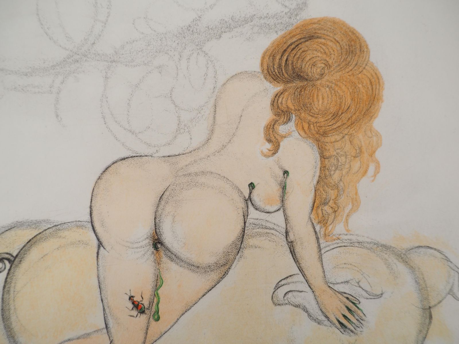 Salvador Dalí­Casanova : Woman And The Truffle Pig   Original Etching (Field #67 4 H)1967 photo 671.0
