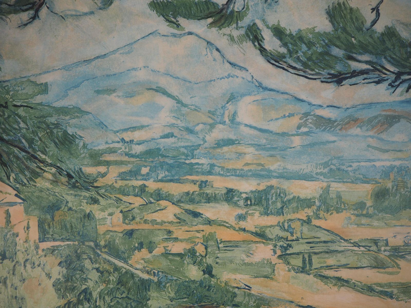Provence : Sainte Victoire Mountain   Etching And Aquatint Engraved By J. Villon photo 1275.0