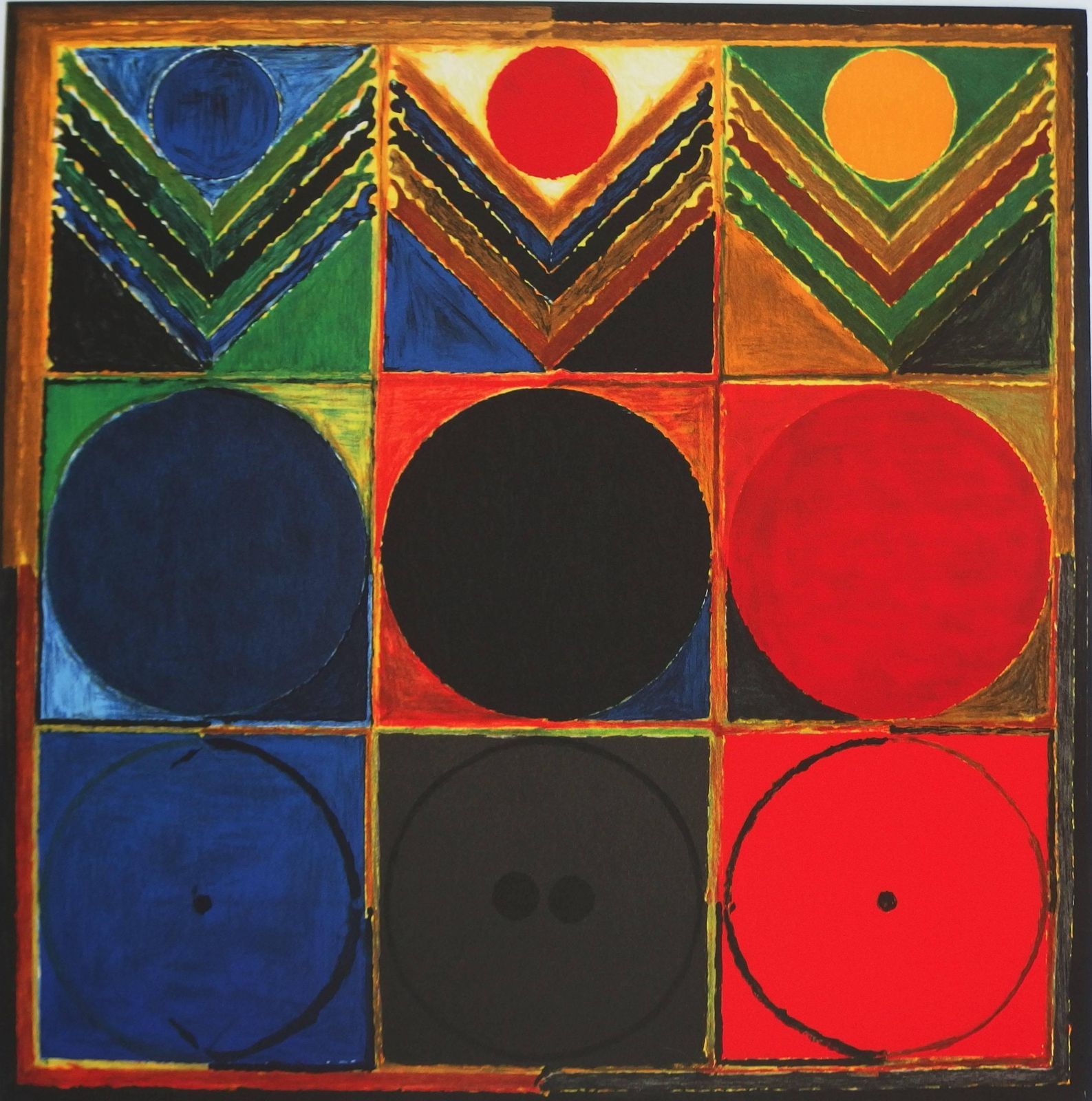 Sayed Haider Razaprakriti Bindu   Original Handsigned Lithograph   150 Copies (India)2008 photo for sale