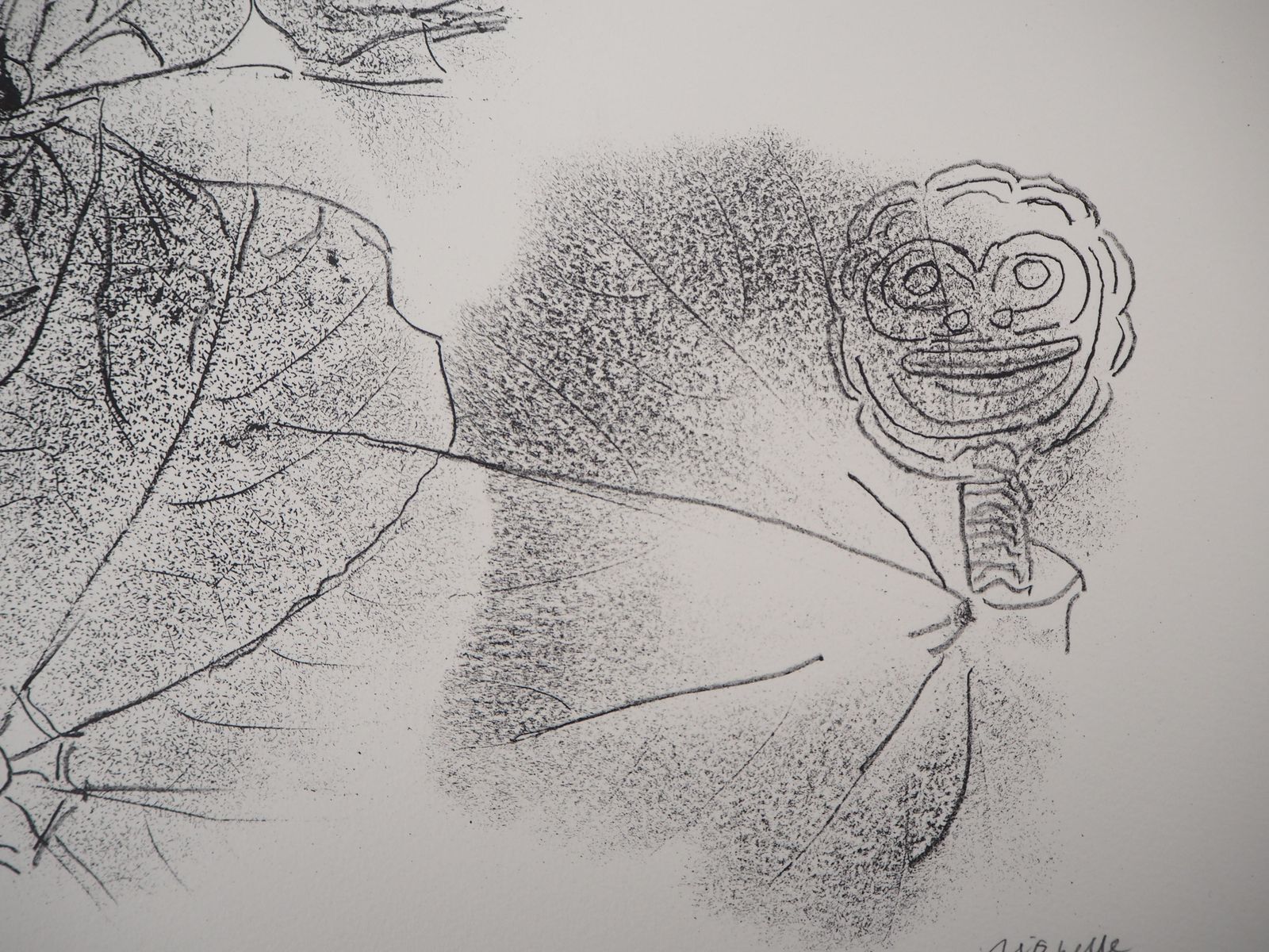 Jean Paul Riopelletribute To Nelligan : Prince Of Leafs   Original Lithograph, Handsigned1979 photo vinterior