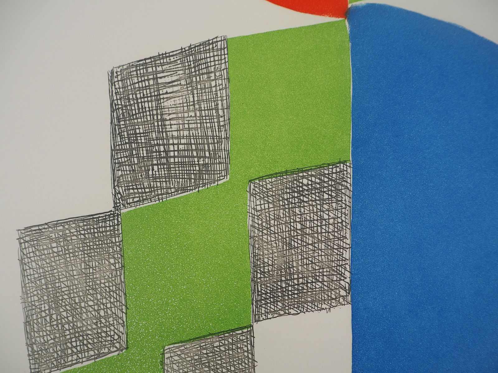 Sonia Delaunaycomposition 1970   Original Etching   Signed In Pencil & Numbered / 1501970 photo buy