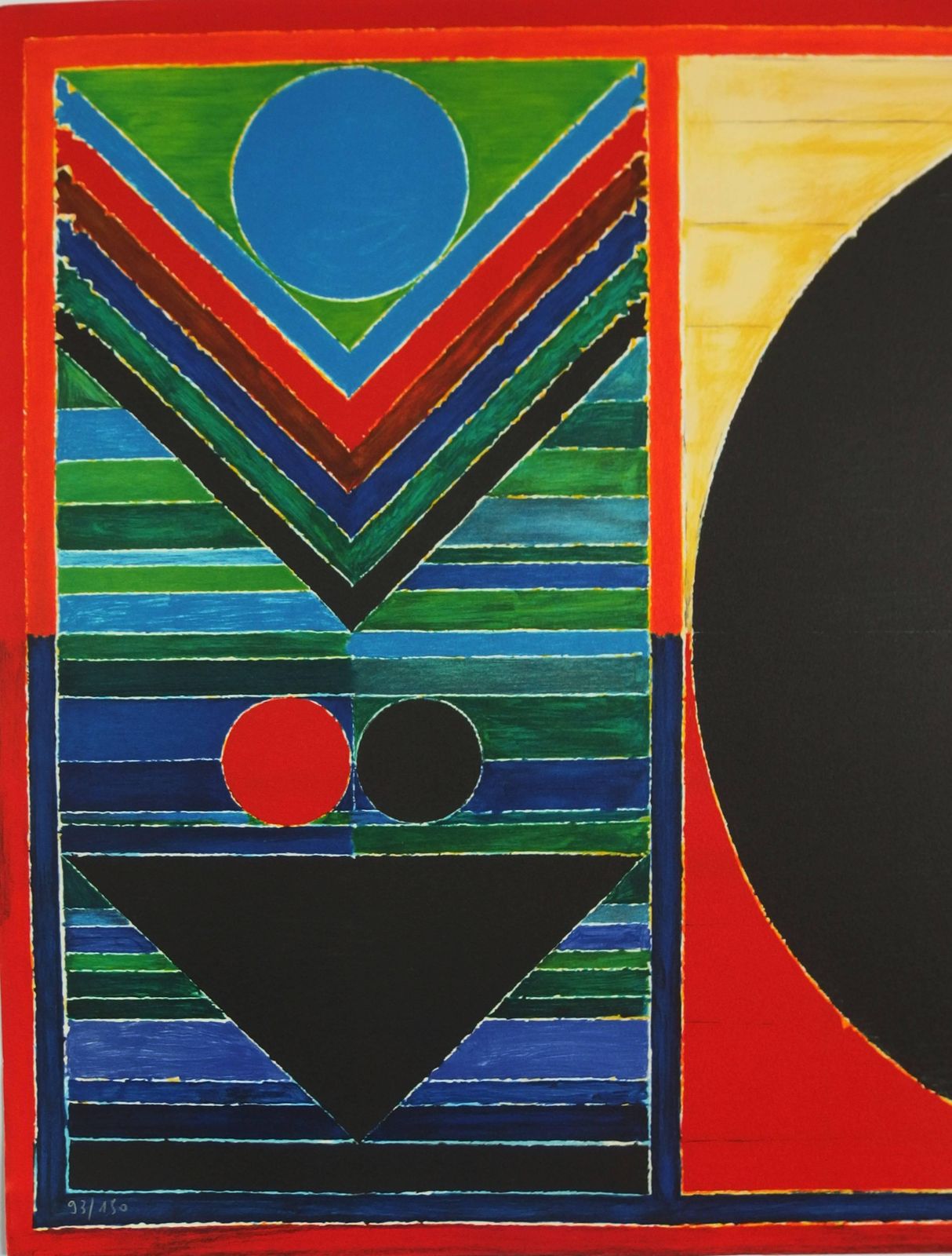 Sayed Haider Razatree, Bindu & Five Elements   Original Handsigned Lithograph /150 Copies #India photo for sale