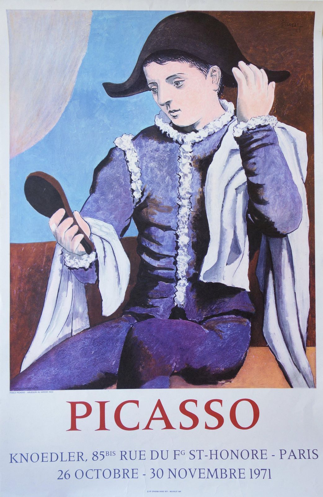 Harlequin With A Mirror   Vintage Lithograph Poster (Mourlot)   Czwiklitzer #4241971