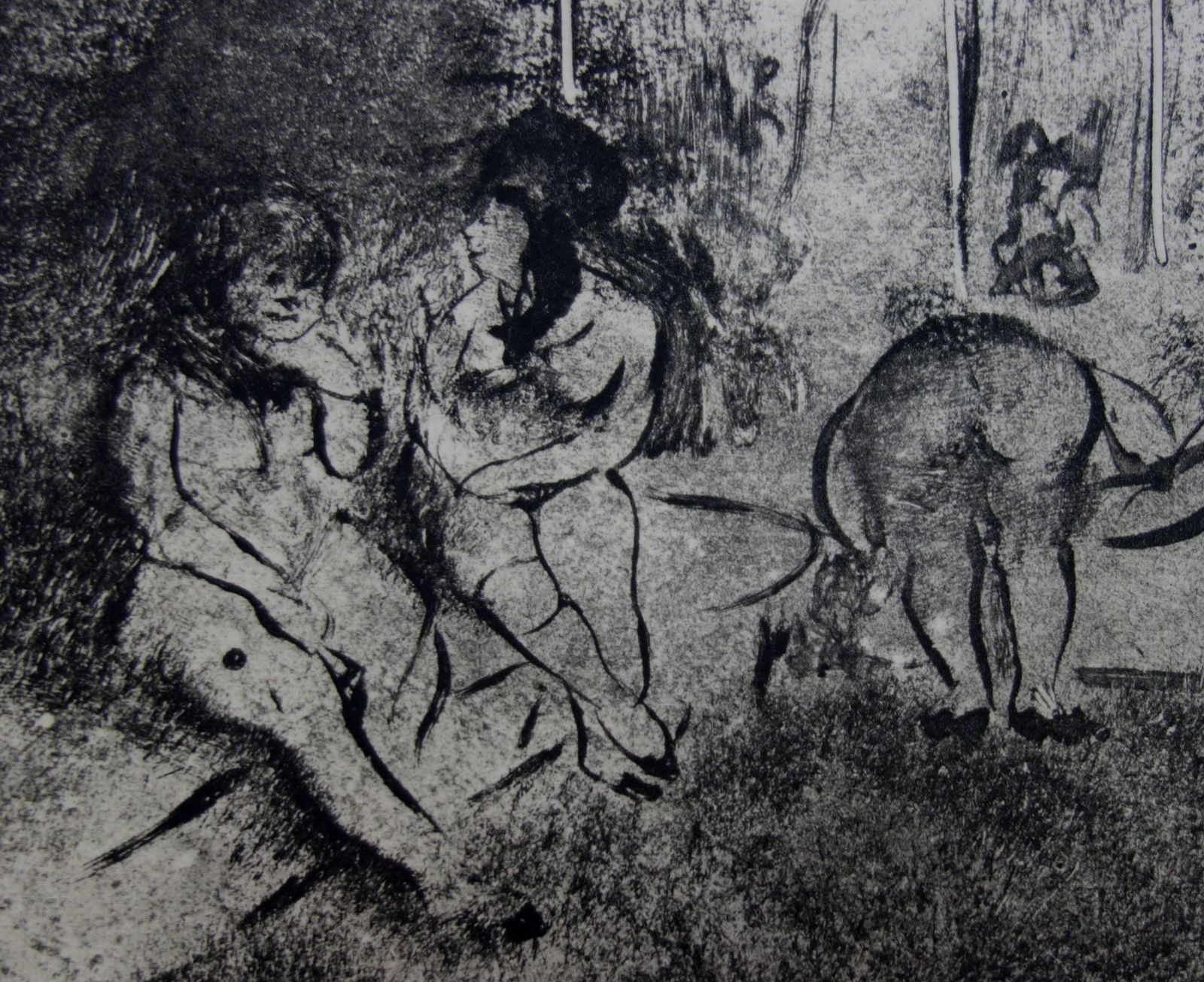 (After) Edgar Degaswhorehouse Scene : Group Of Nude Prostitutes   Etching1935 photo for sale