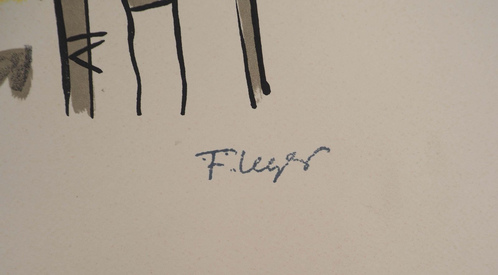 Fernand Légerthe City, The Train Station   Original Lithograph, Handsigned, 19591959 photo furniture