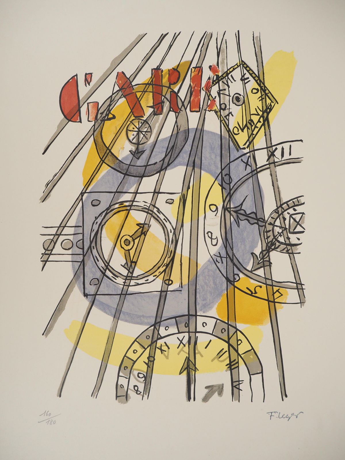 Fernand Légerthe City, The Train Station   Original Lithograph, Handsigned, 19591959 photo for sale