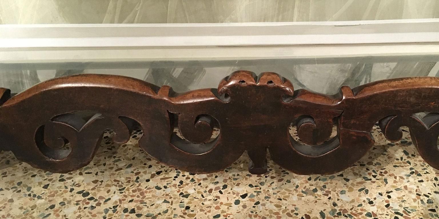 photo vinterior 1650 Italy Solid Baroque Walnut Dining Table Or Console