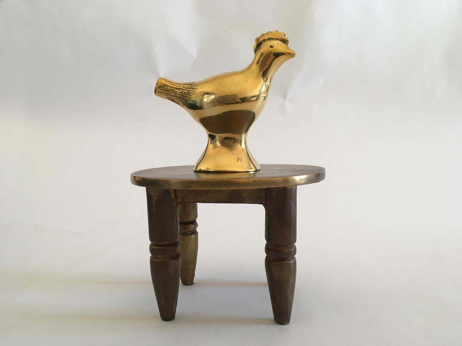 Italy 1982 Post Modern Abstract Bronze Sculpture Lucky Charm By Concetto Pozzati photo vinterior