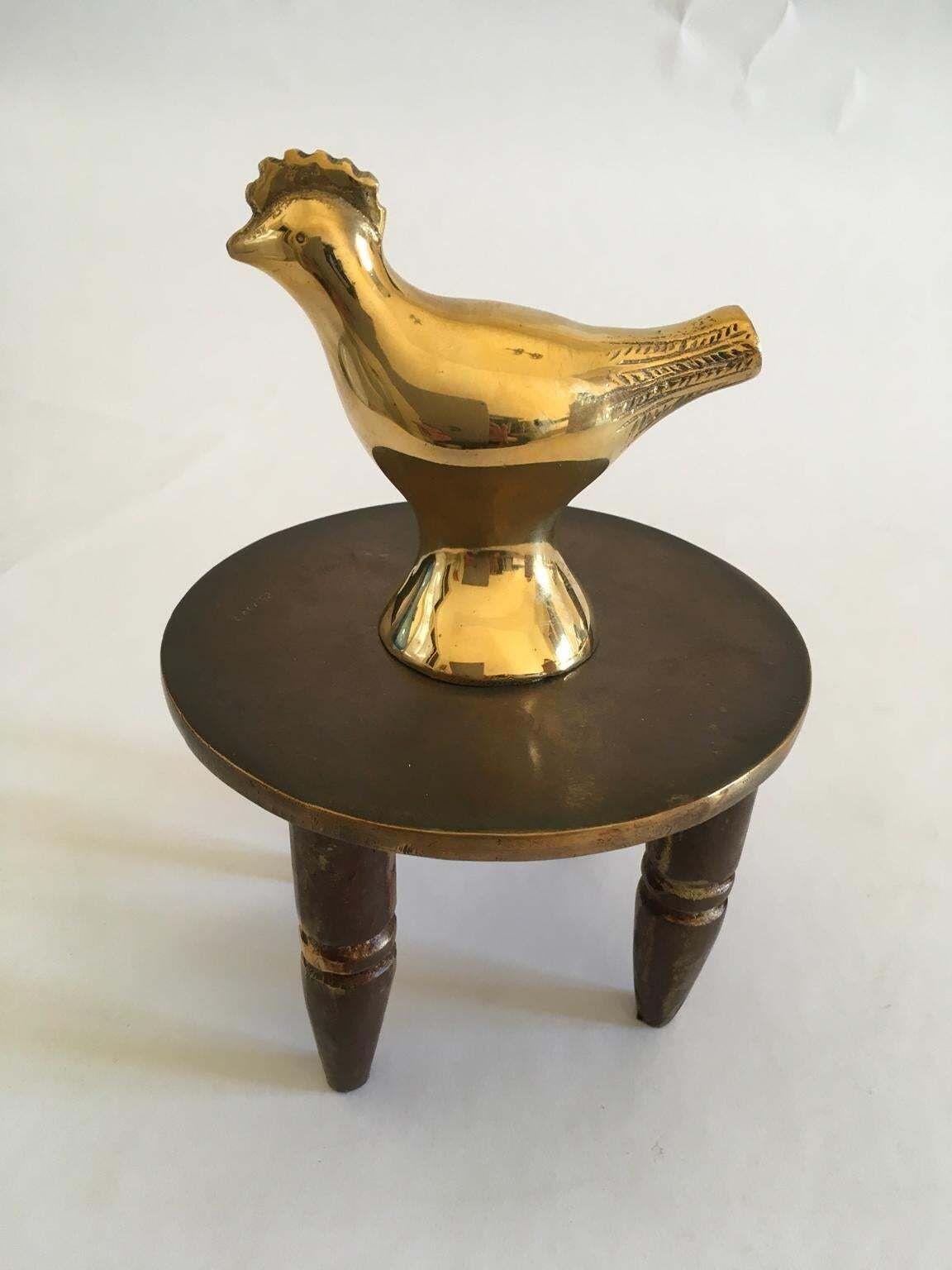 photo for sale Italy 1982 Post Modern Abstract Bronze Sculpture Lucky Charm By Concetto Pozzati