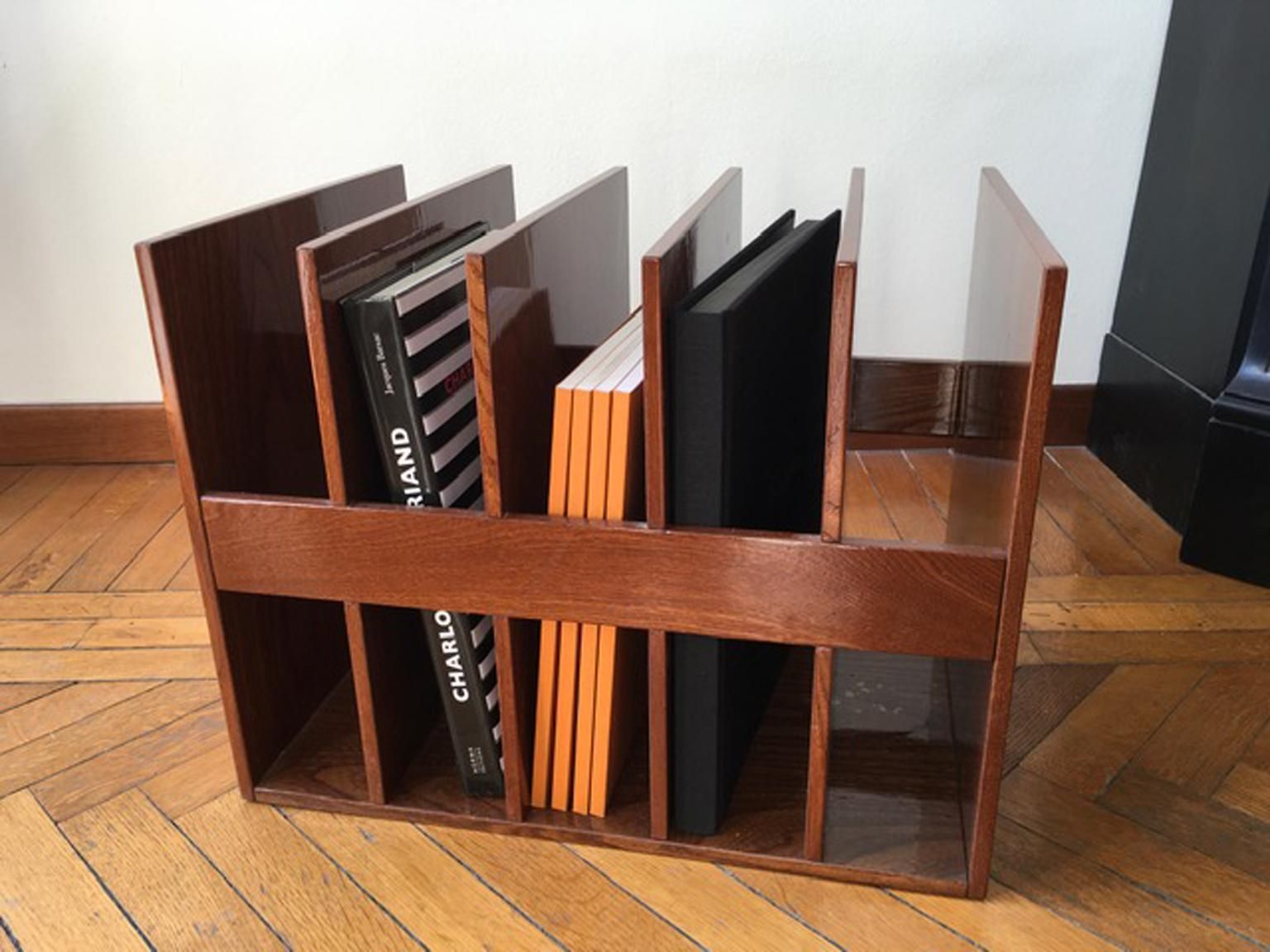 photo buy Italy Mid Century Modern Style Magazine Rack In Walnut