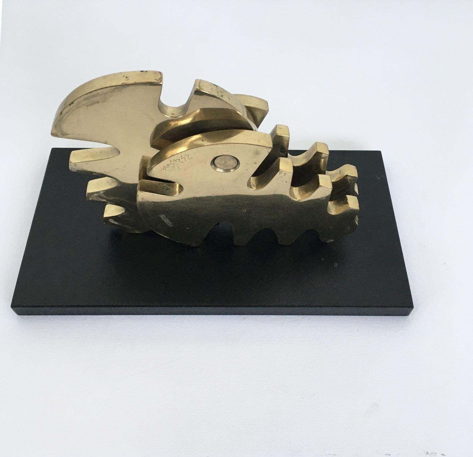 1980 Italy Bruno Chersicla Abstract Bronze Sculpture Vite photo 688.0
