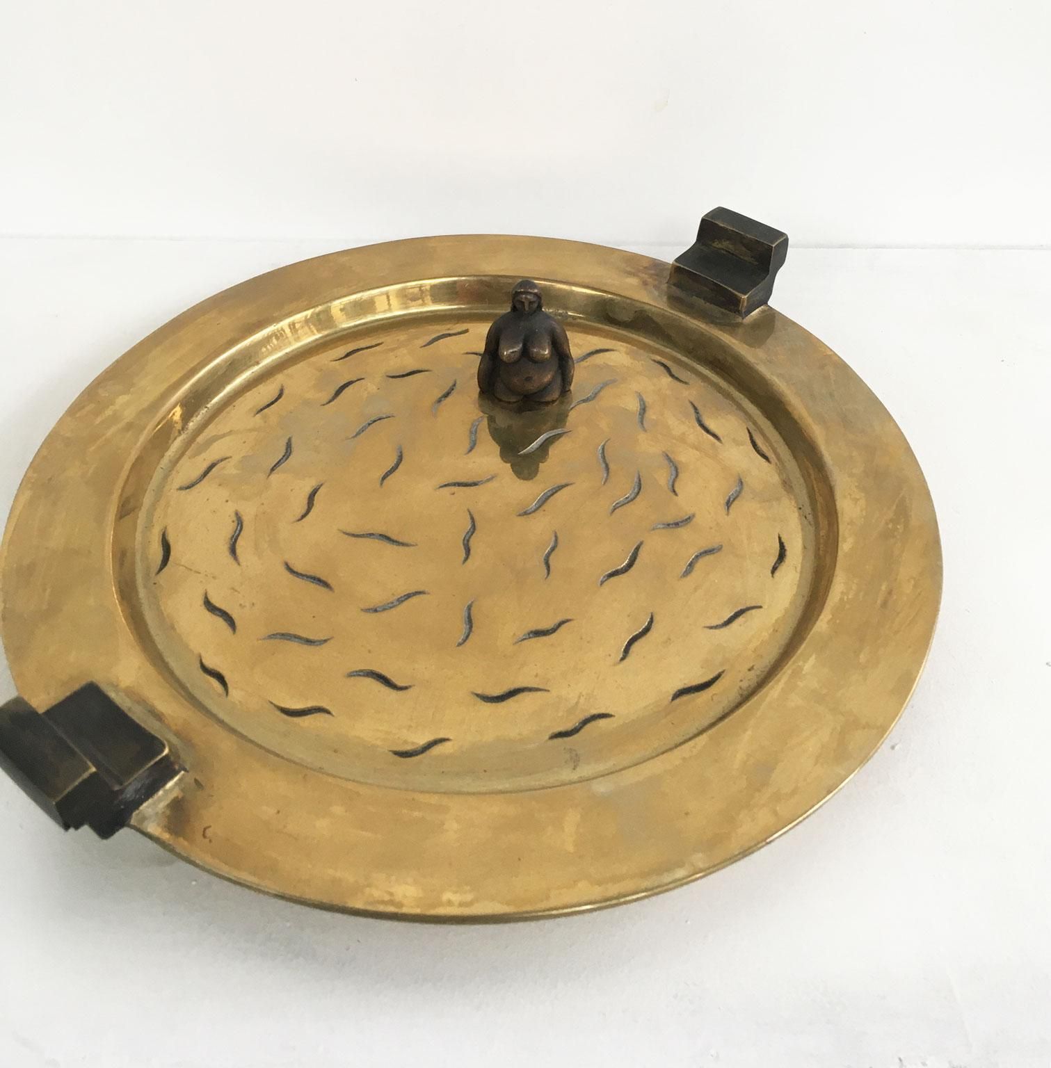 1980 Italy Ugo La Pietra Bronze Abstract Sculpture Bellezza Al Bagno photo for sale