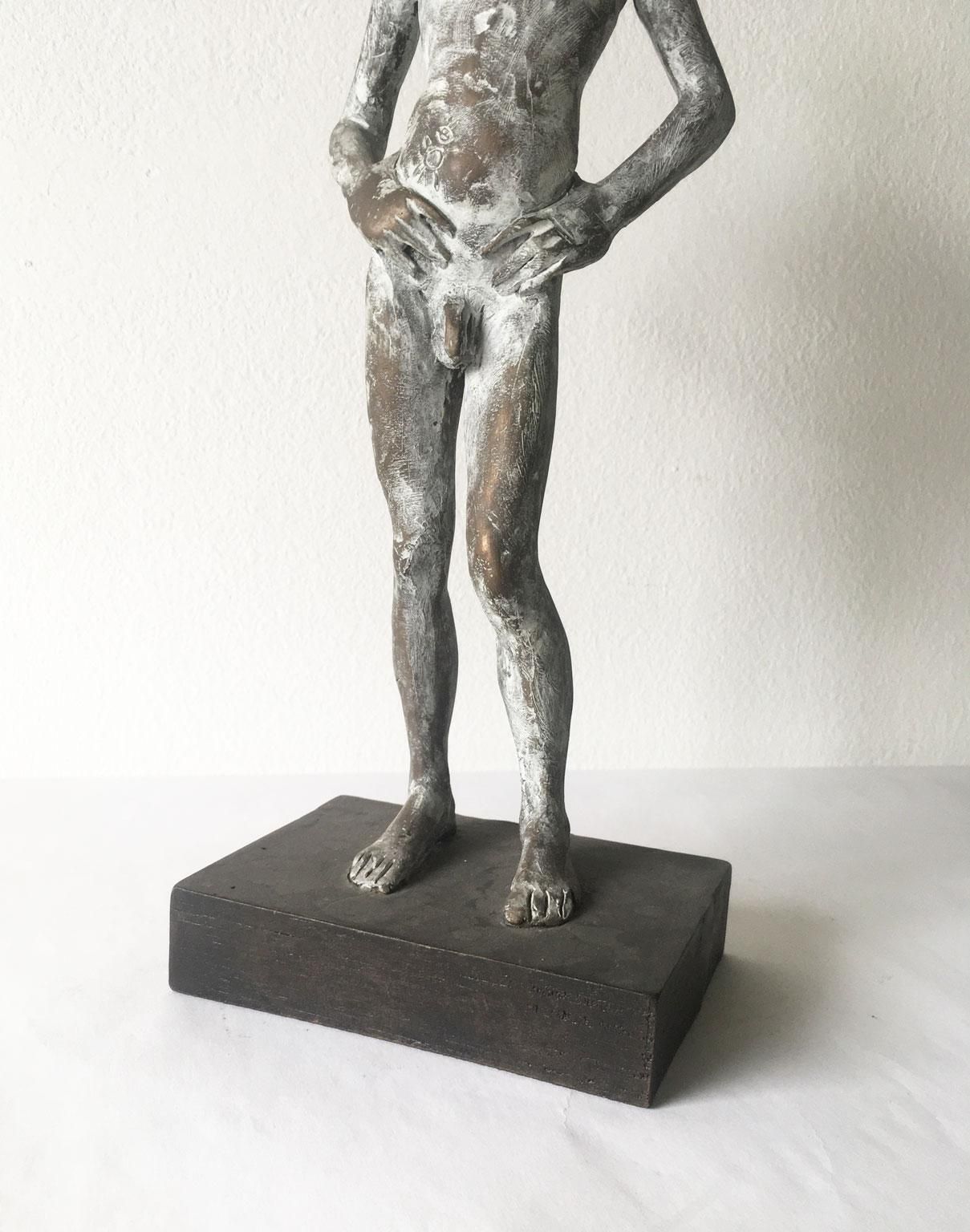 Italy Cast Bronze Figurine Man Sculpture By Aron Demetz Title Ricordo photo buy