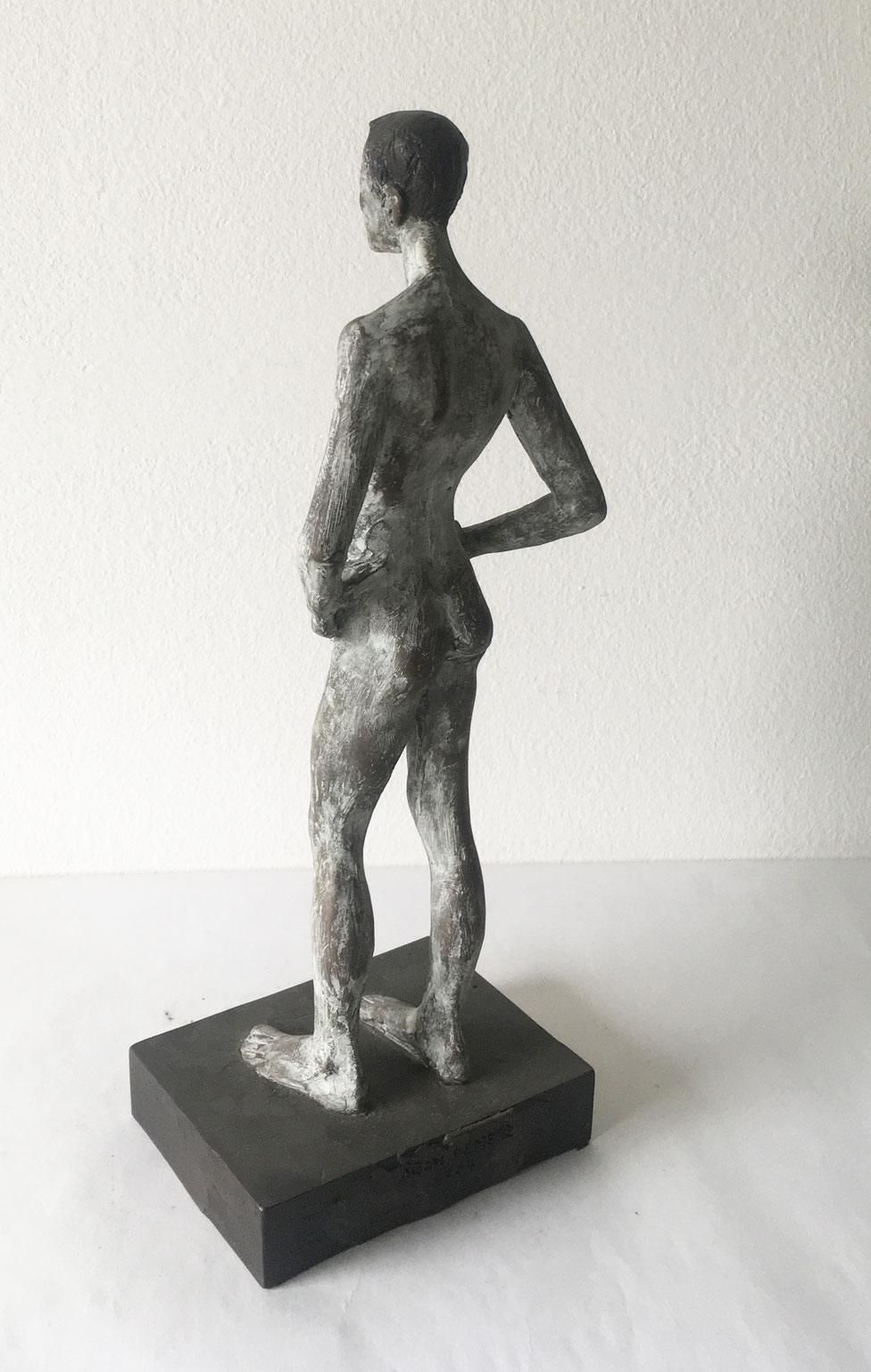 Home Decor Italy Cast Bronze Figurine Man Sculpture By Aron Demetz Title Ricordo photo