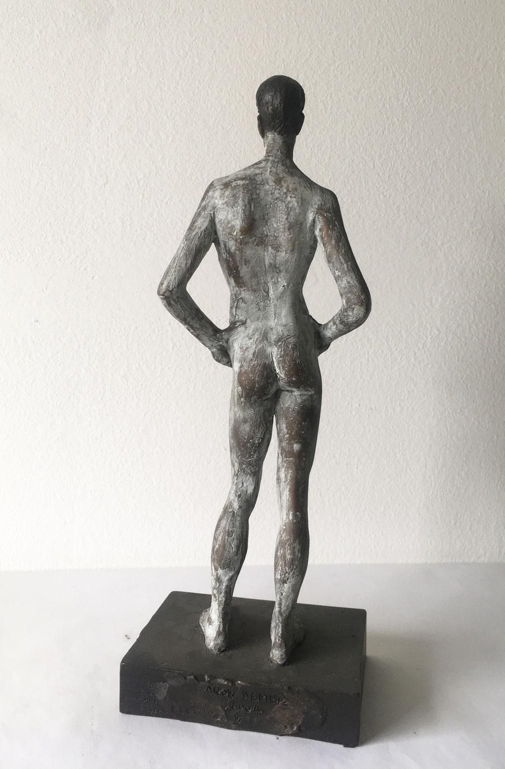 photo vinterior Italy Cast Bronze Figurine Man Sculpture By Aron Demetz Title Ricordo