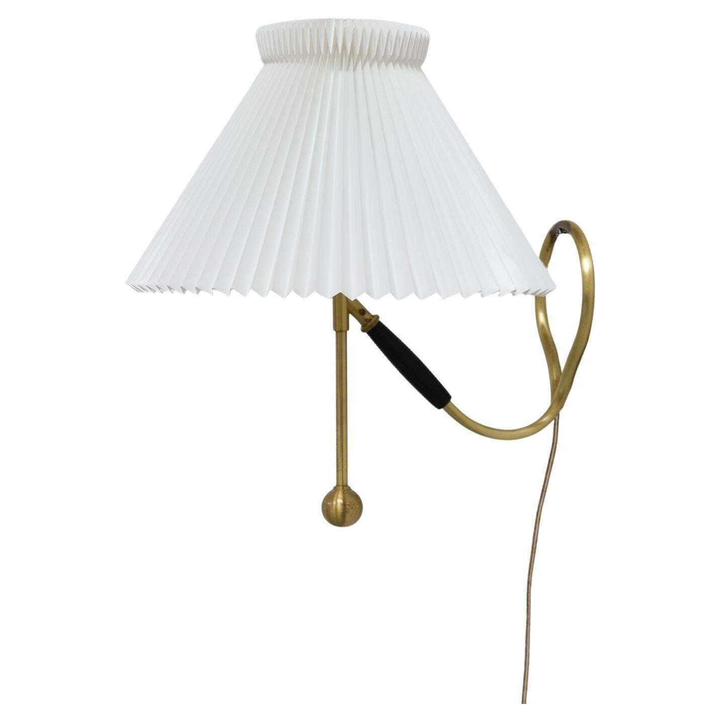 Vintage Danish Table Or Wall Lamp Model 306 By Kaare Klint For Le Klint, 1960s.
