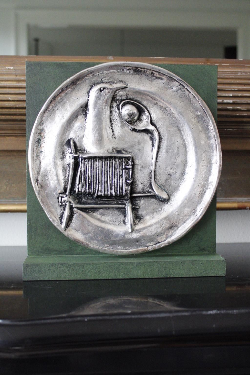 Italy 1980 Post Modern Abstract Bronze Sculpture By Novello Finotti photo for sale