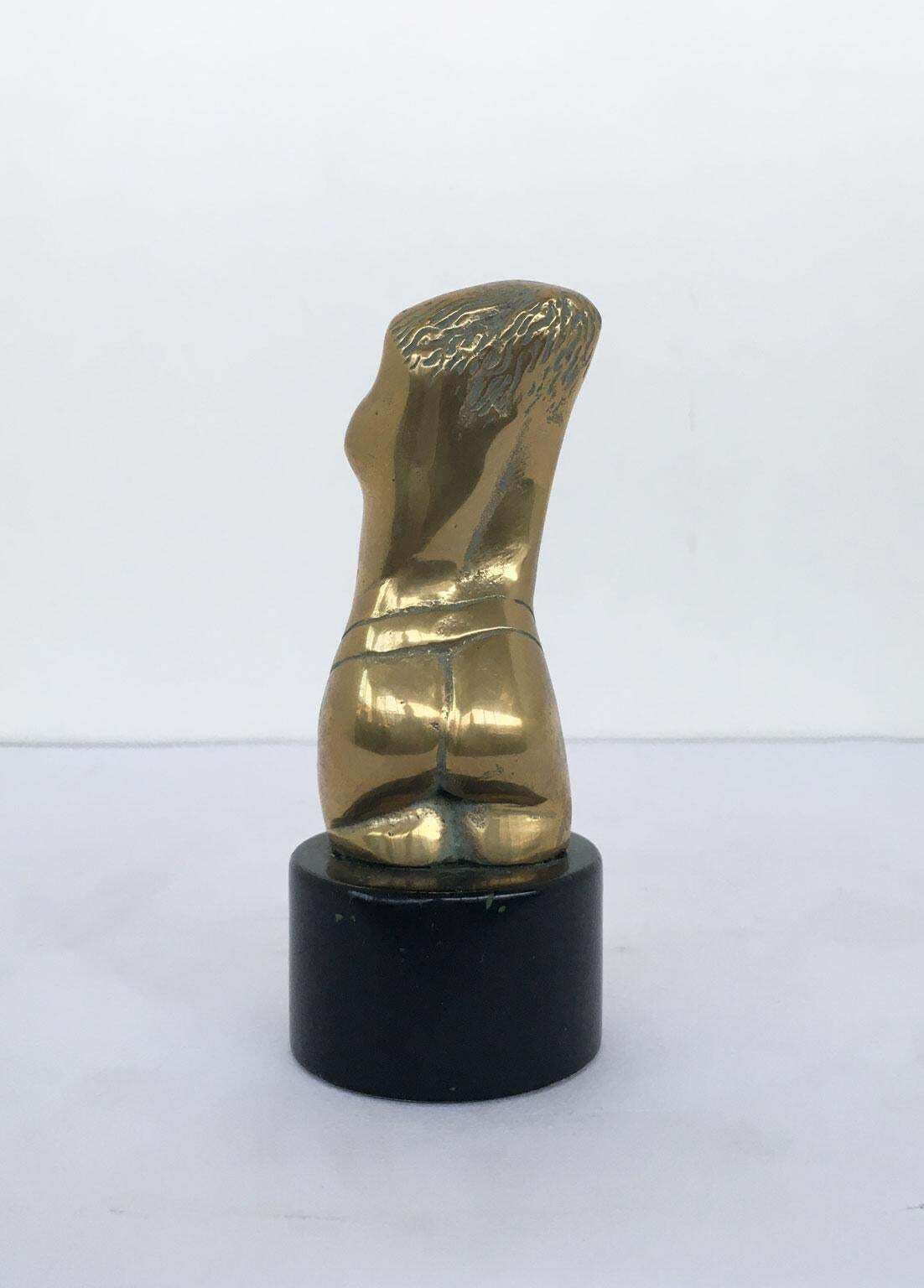 photo for sale 1980 Italy Post Modern Bronze Abstract Sculpture By Alfredo Cifani Title Eos
