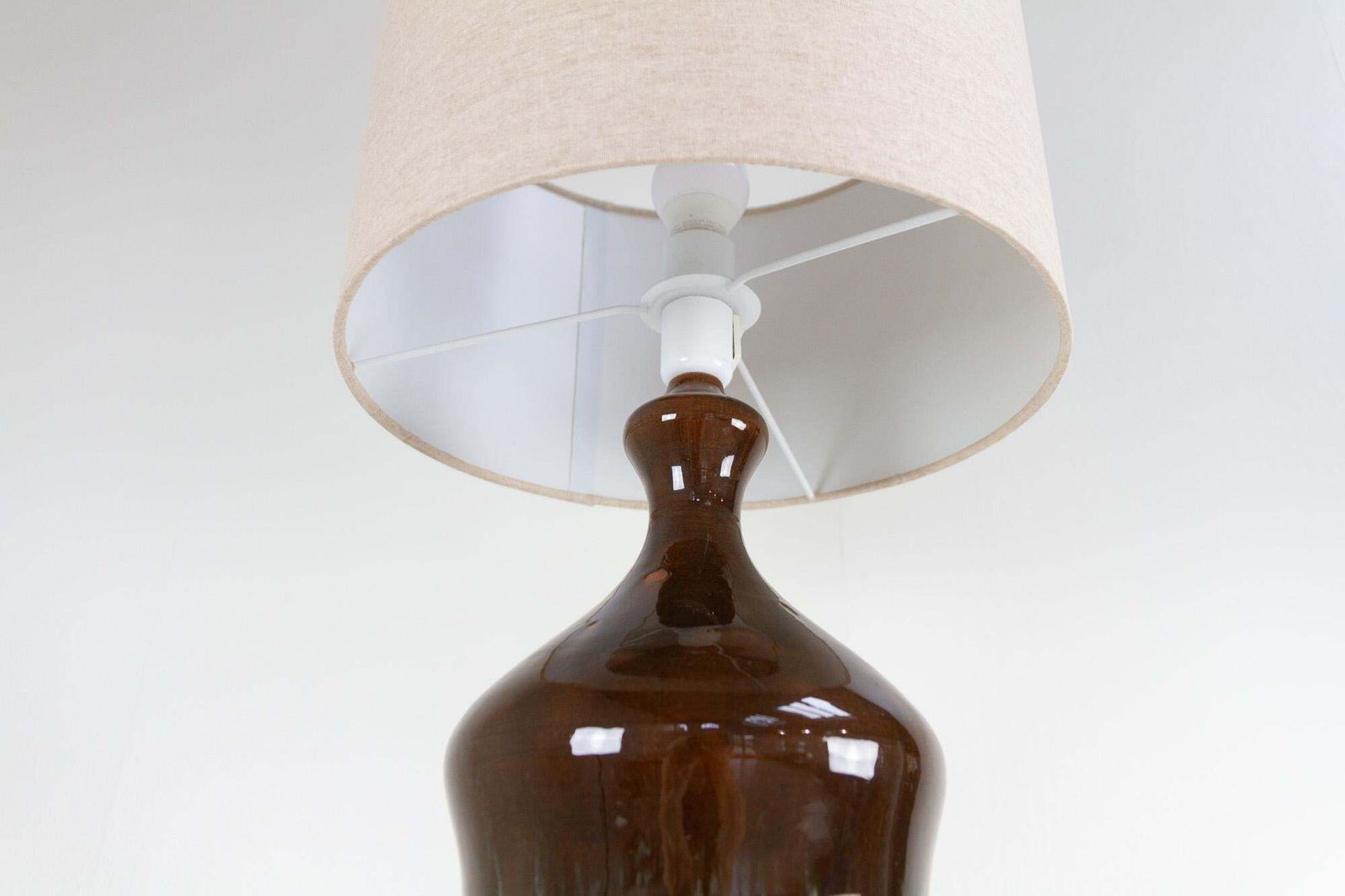 Vintage Danish Ceramic Floor Lamp By Tjelberg, 1970s photo Lighting